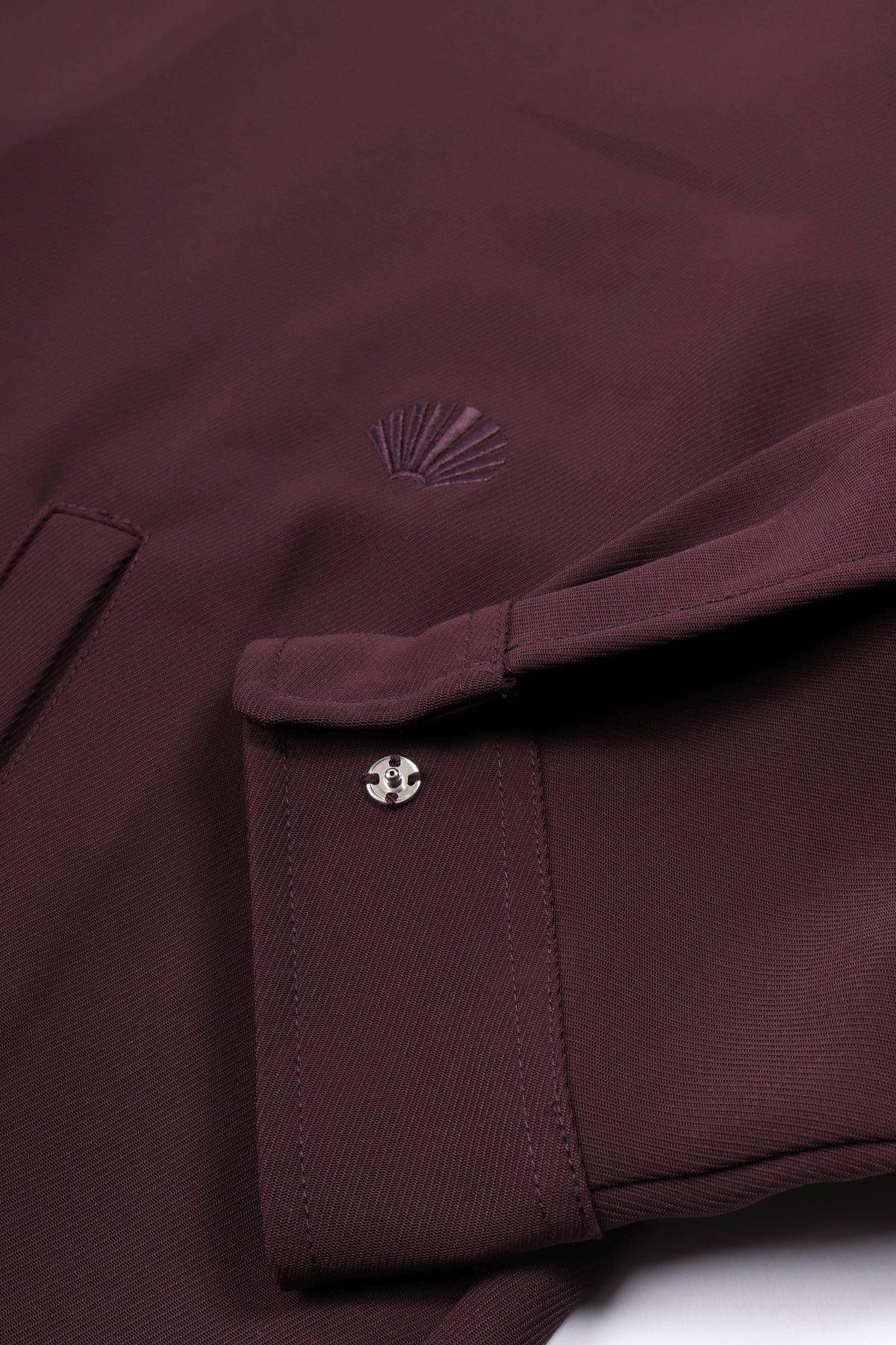 Zip up shirt wine