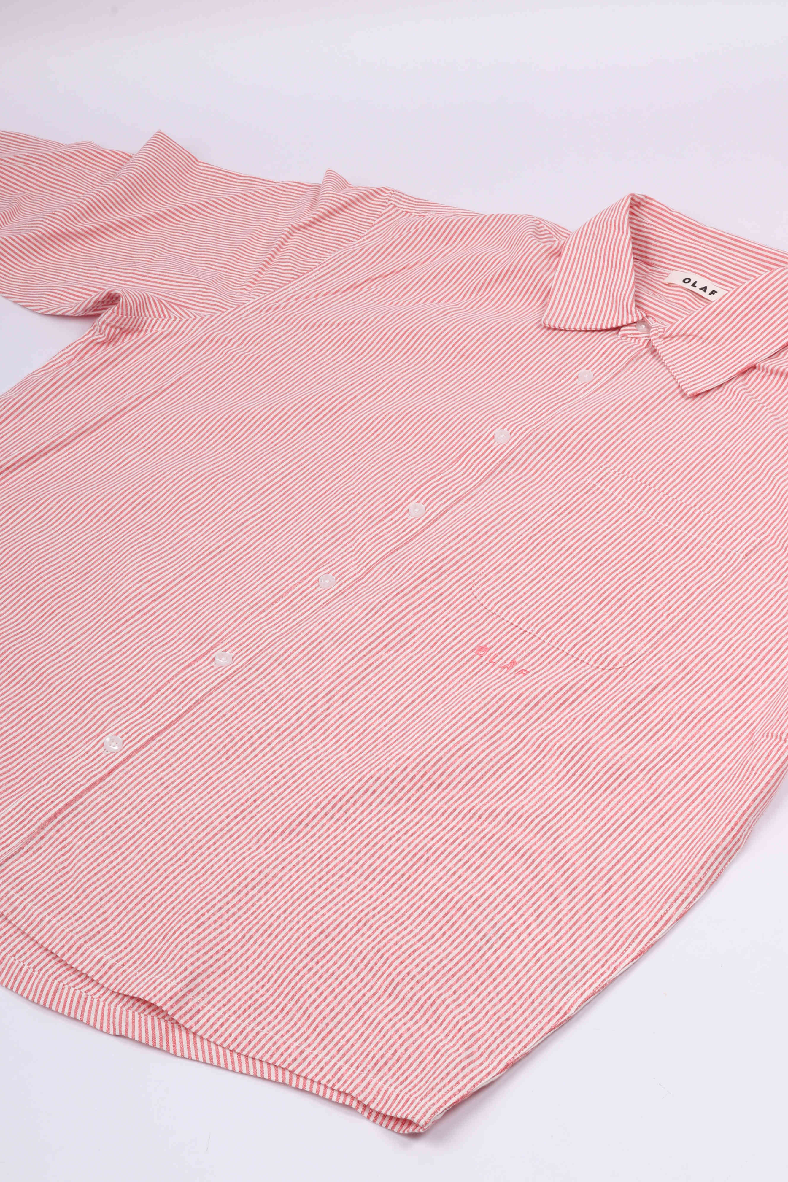 Oversized st. ox shirt burnt coral