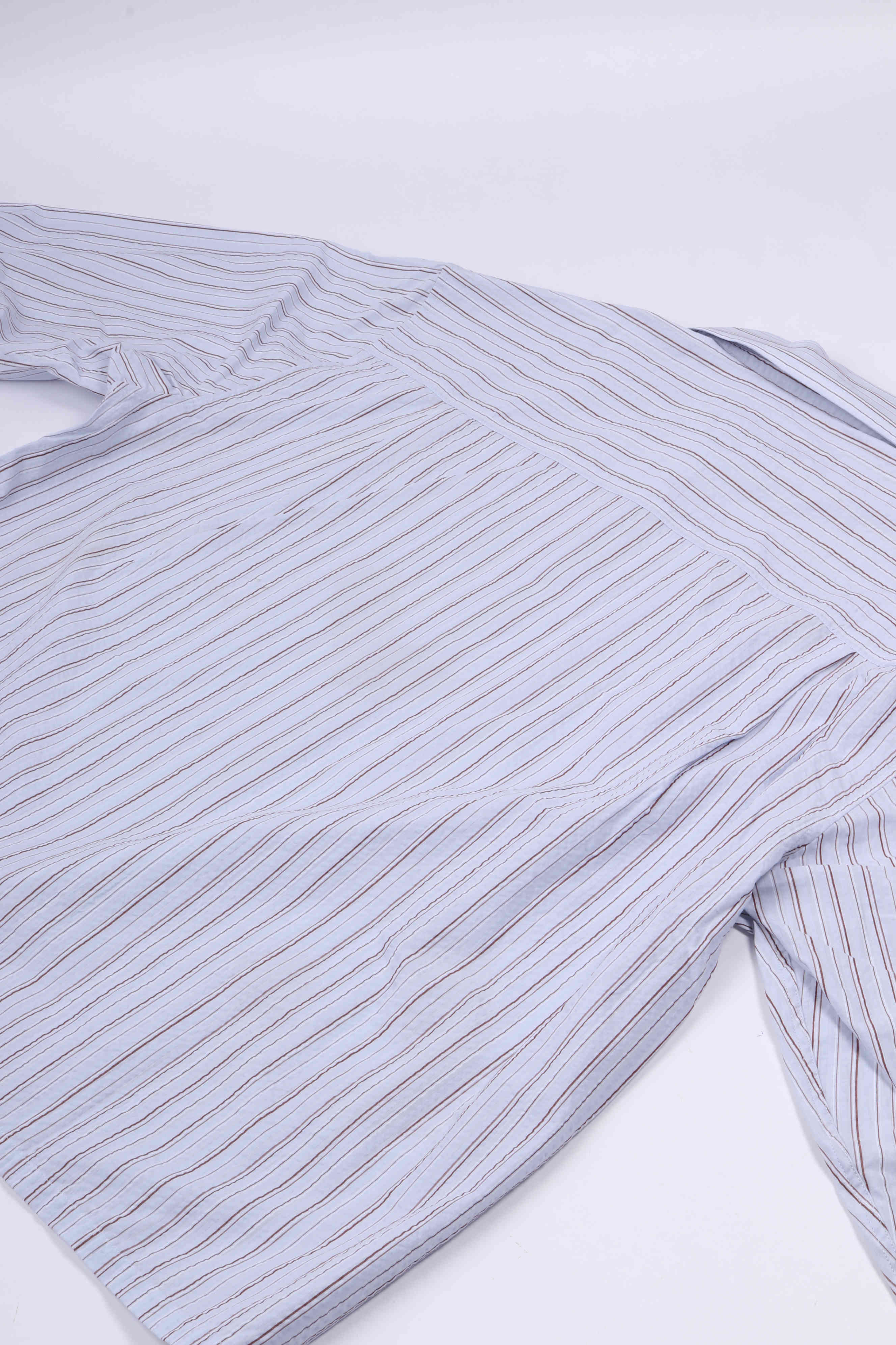 Brushstroke logo st. ls shirt tw. mauve / open