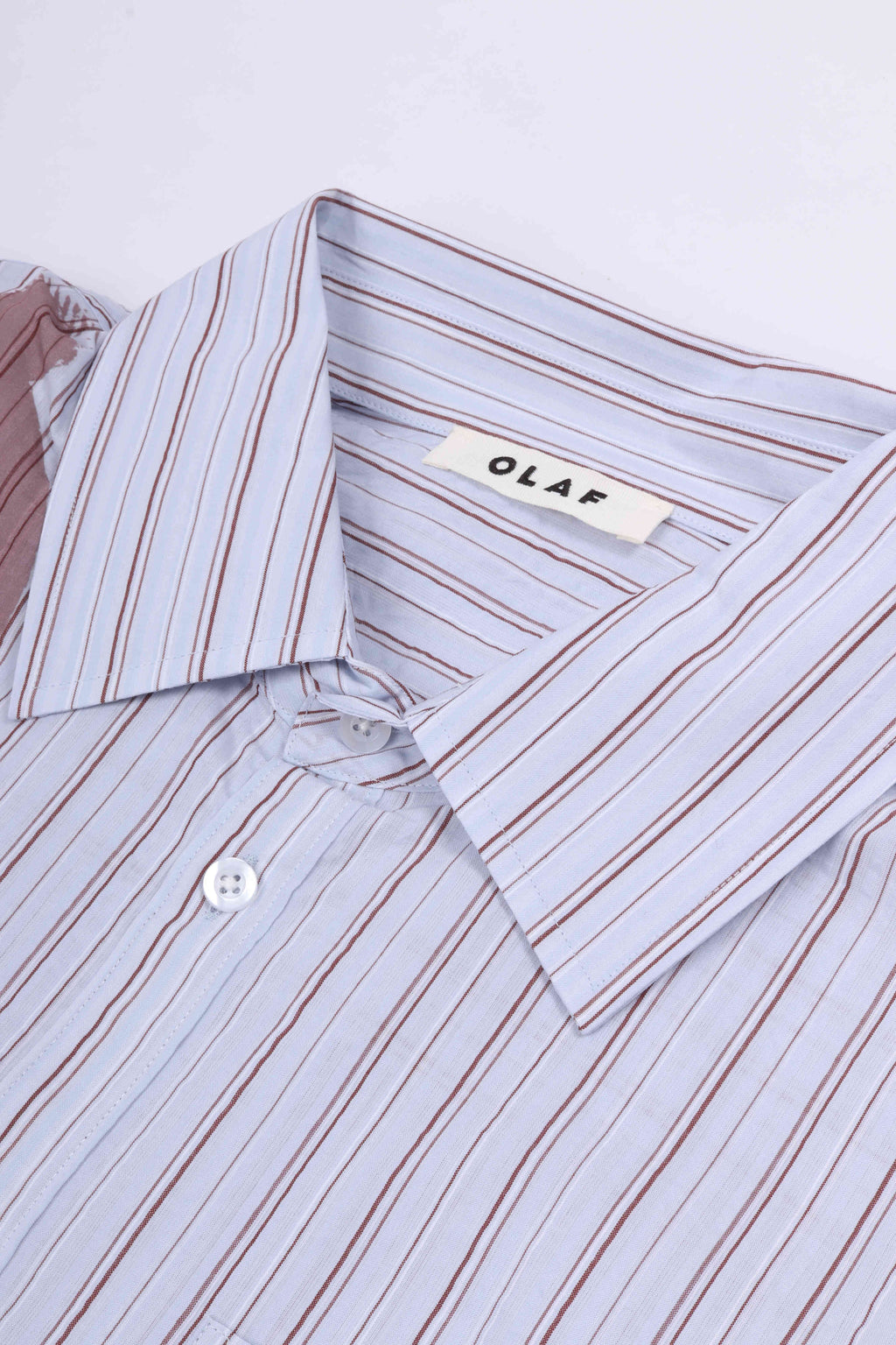 Brushstroke logo st. ls shirt tw. mauve / open