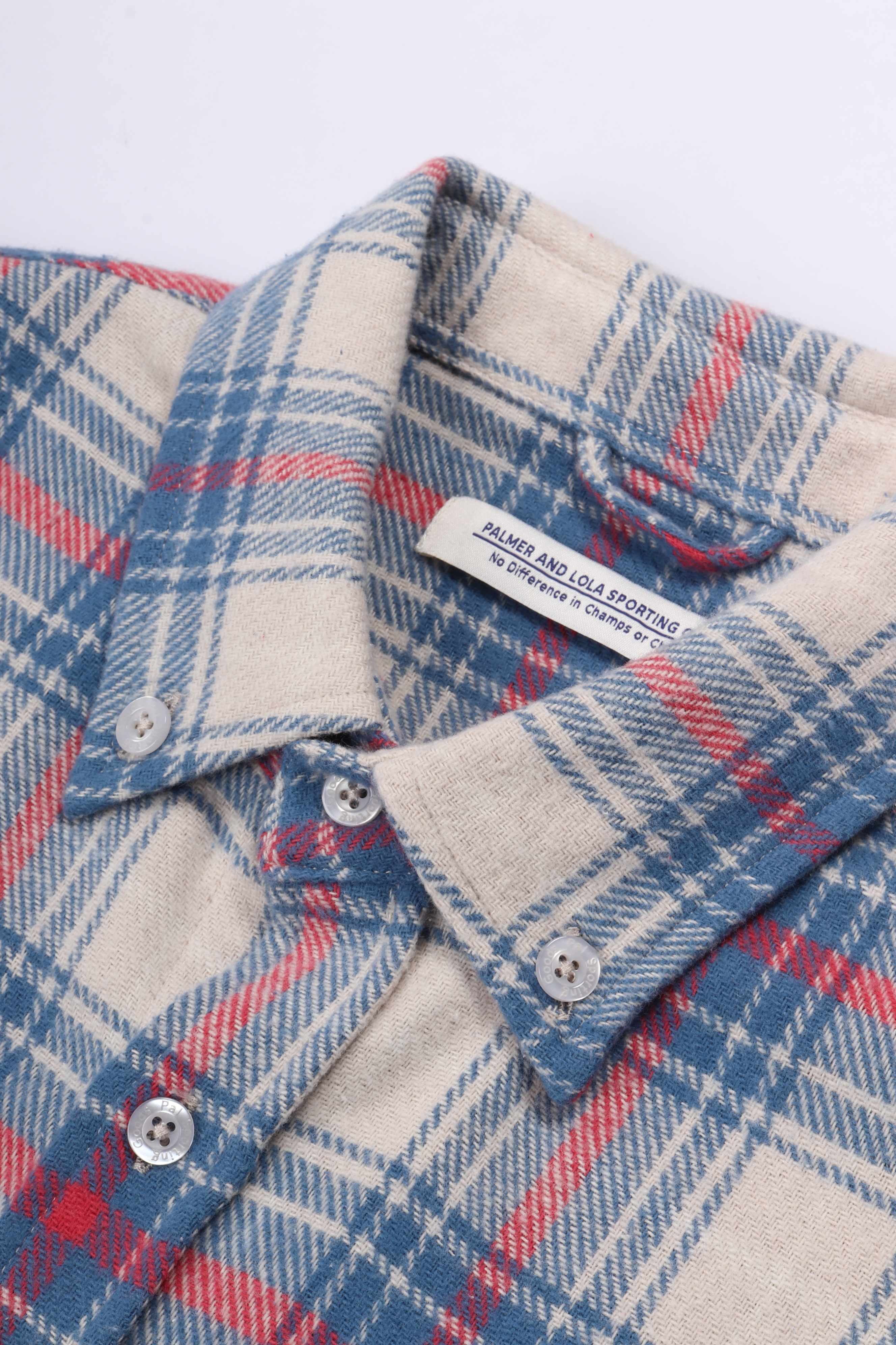 Swing for the fences flannel navy