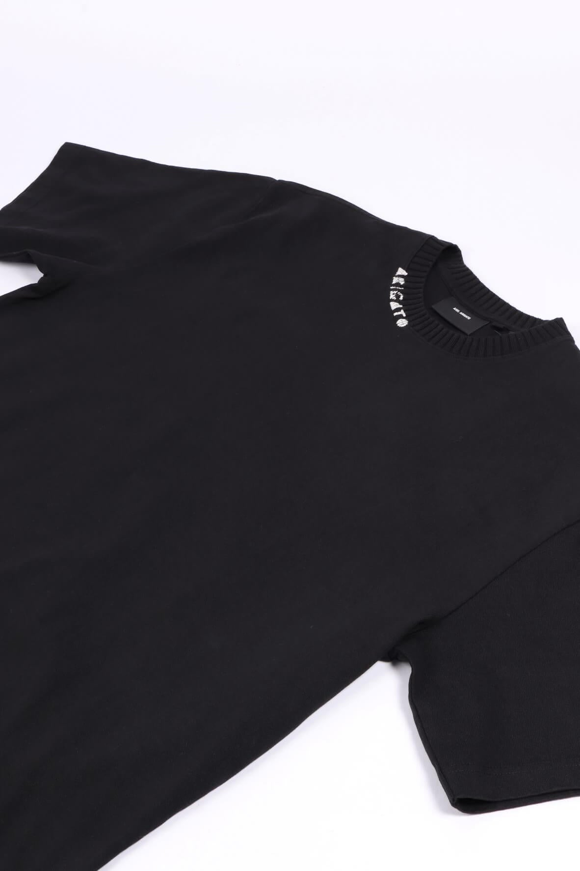 Apex ribbed t-shi black