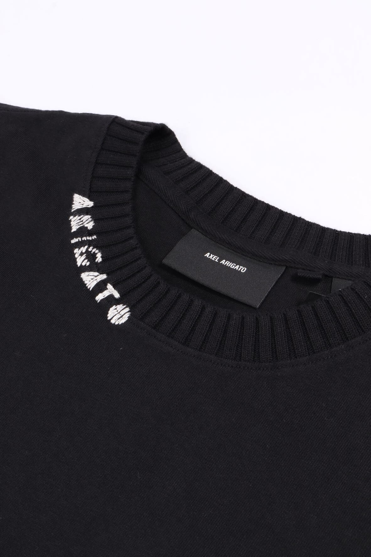 Apex ribbed t-shi black