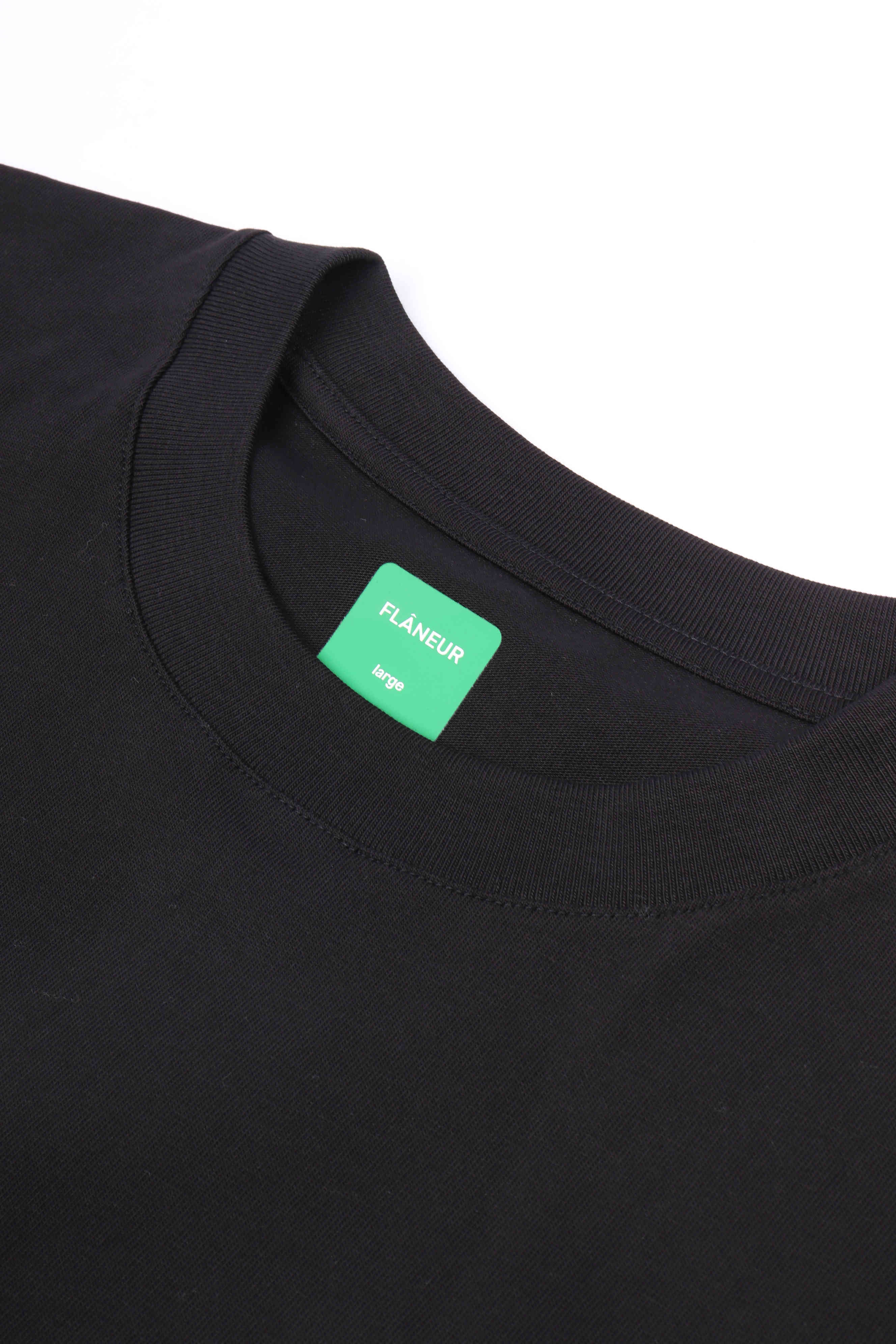 Happy flower t-sh black
