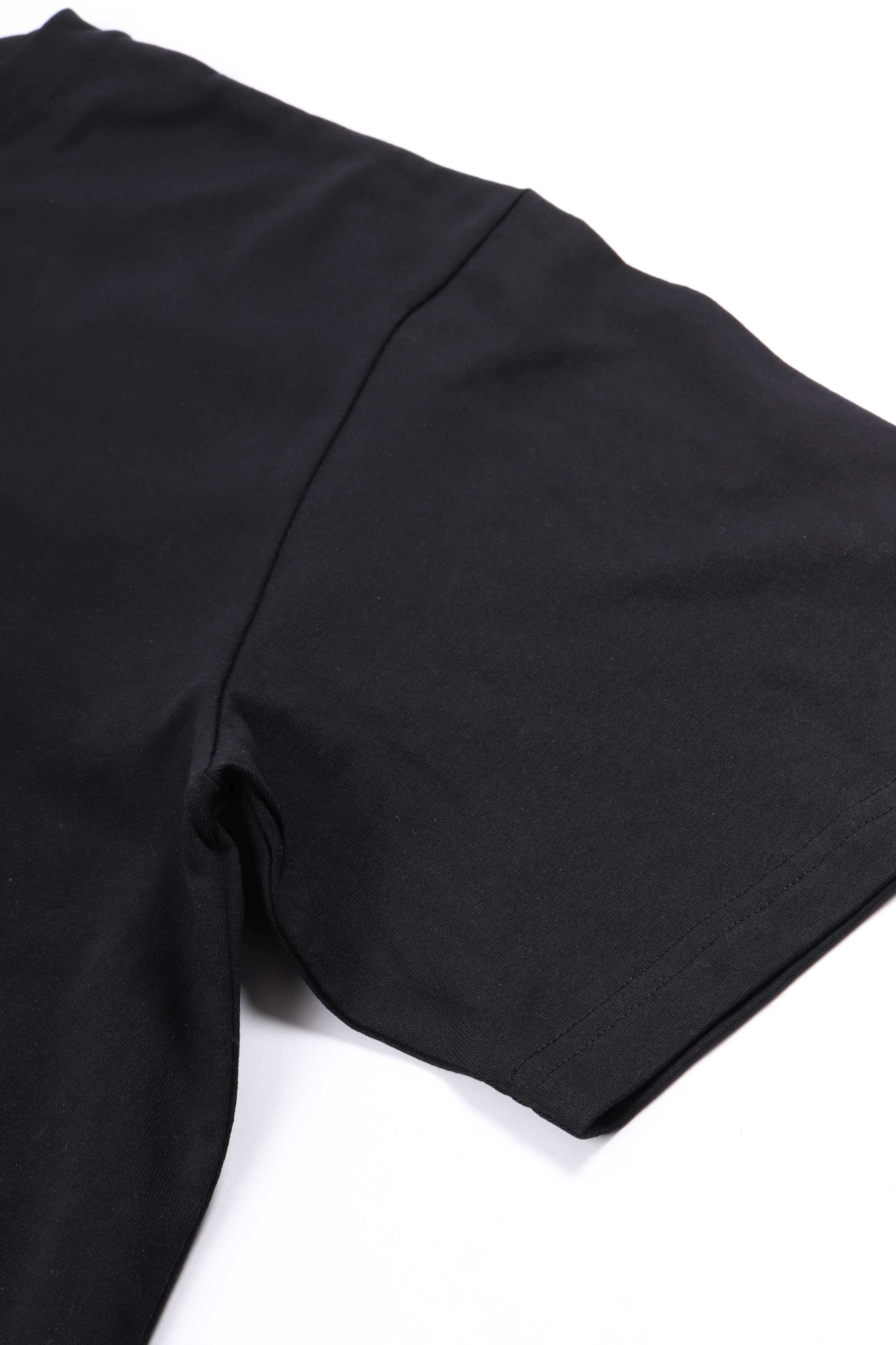 Liam tee aa black with white