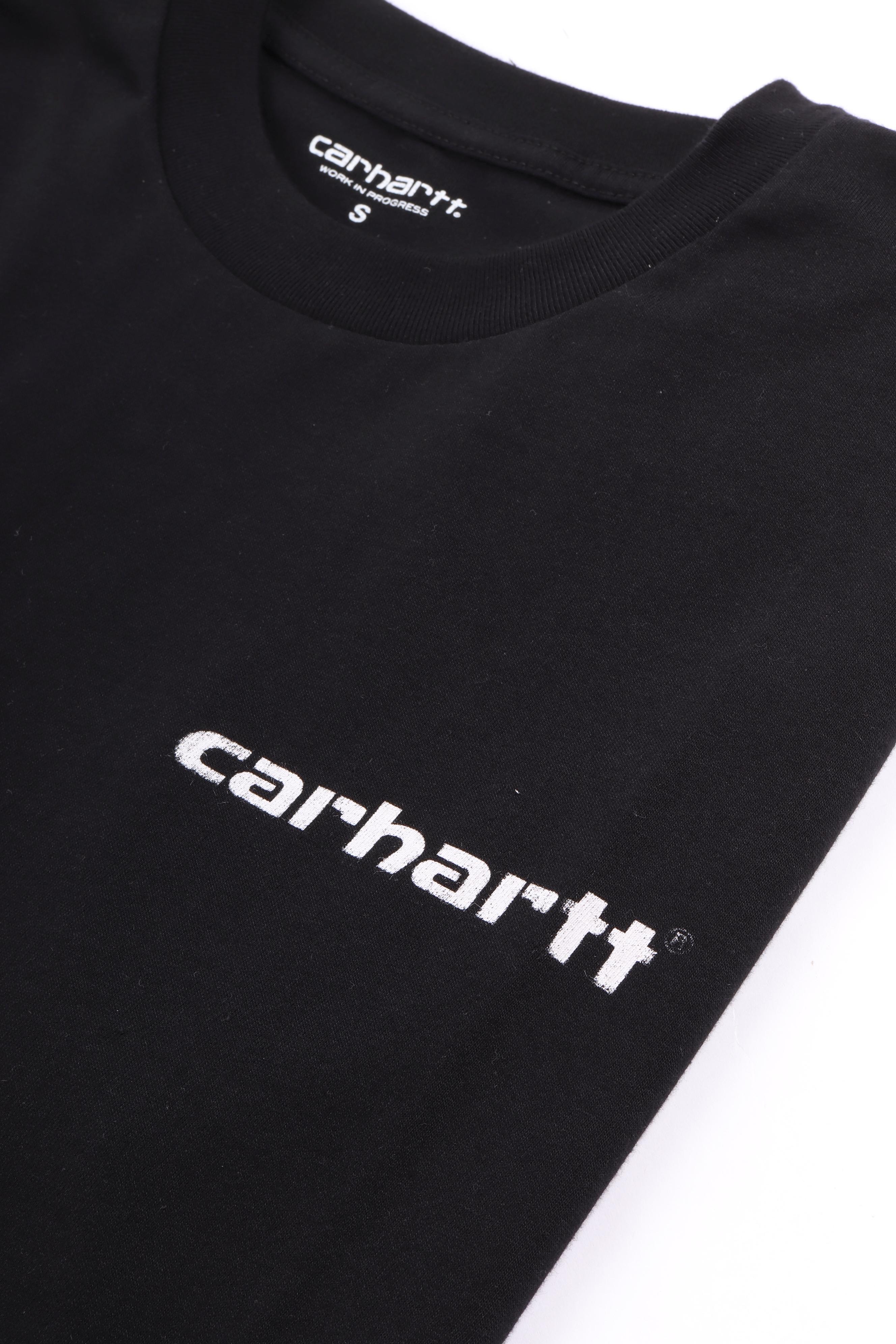 S/s archive script t-shirt black