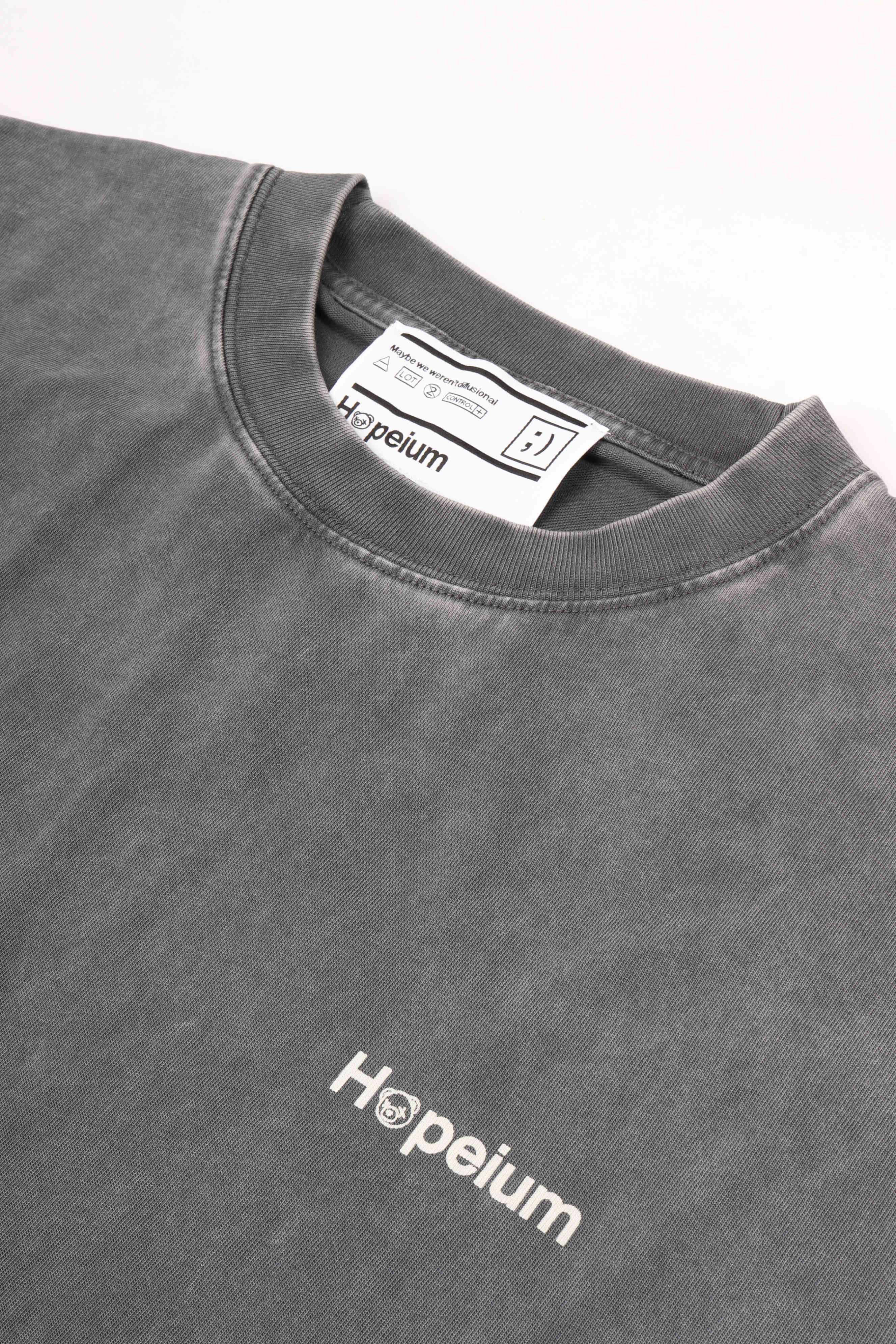 Logo tee ss washed black