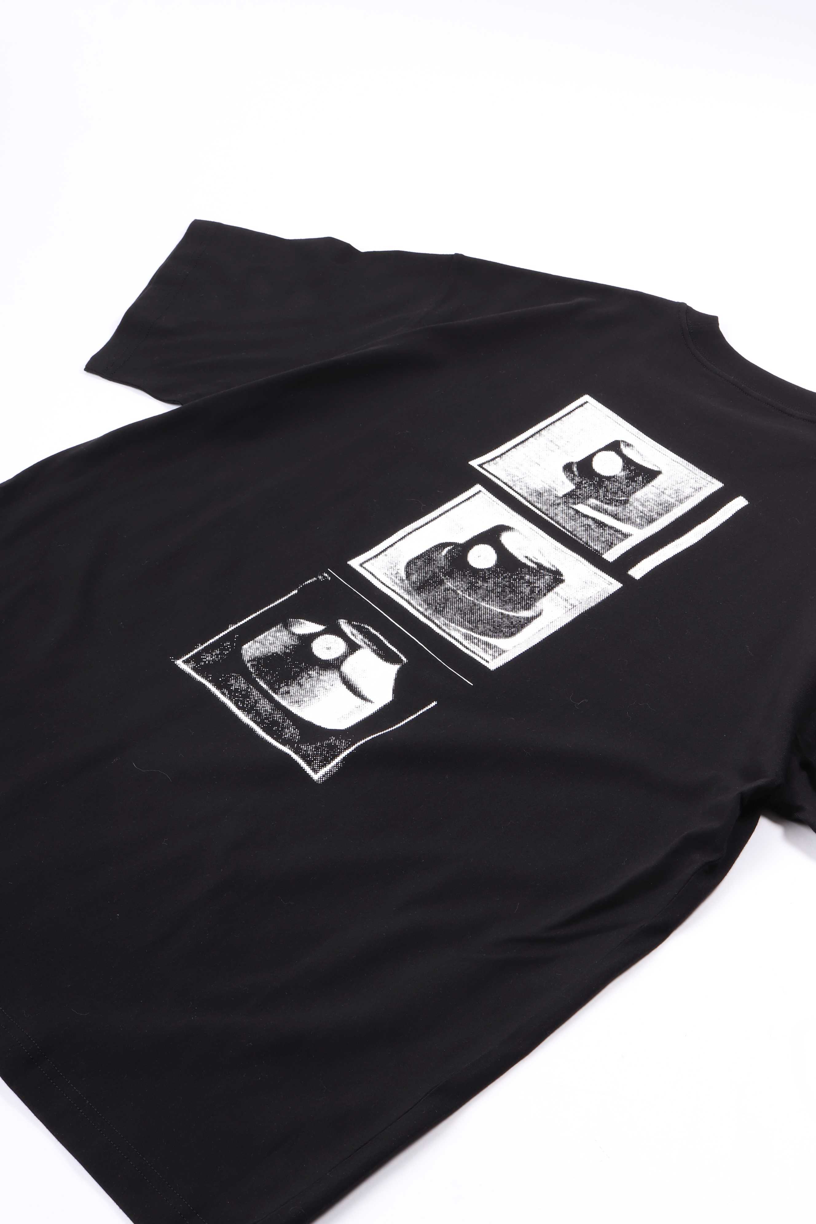 S/s caps t-shirt black
