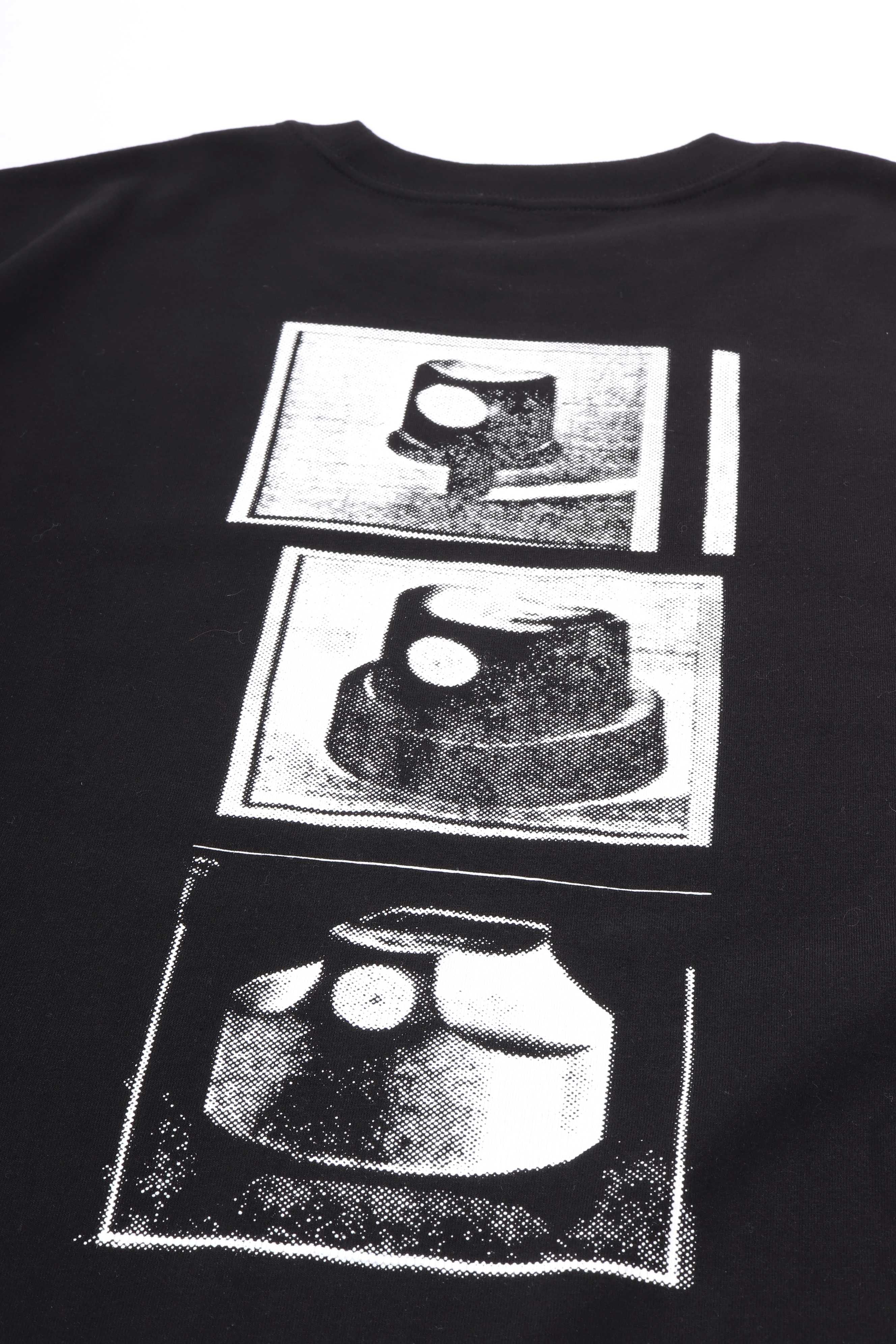 S/s caps t-shirt black