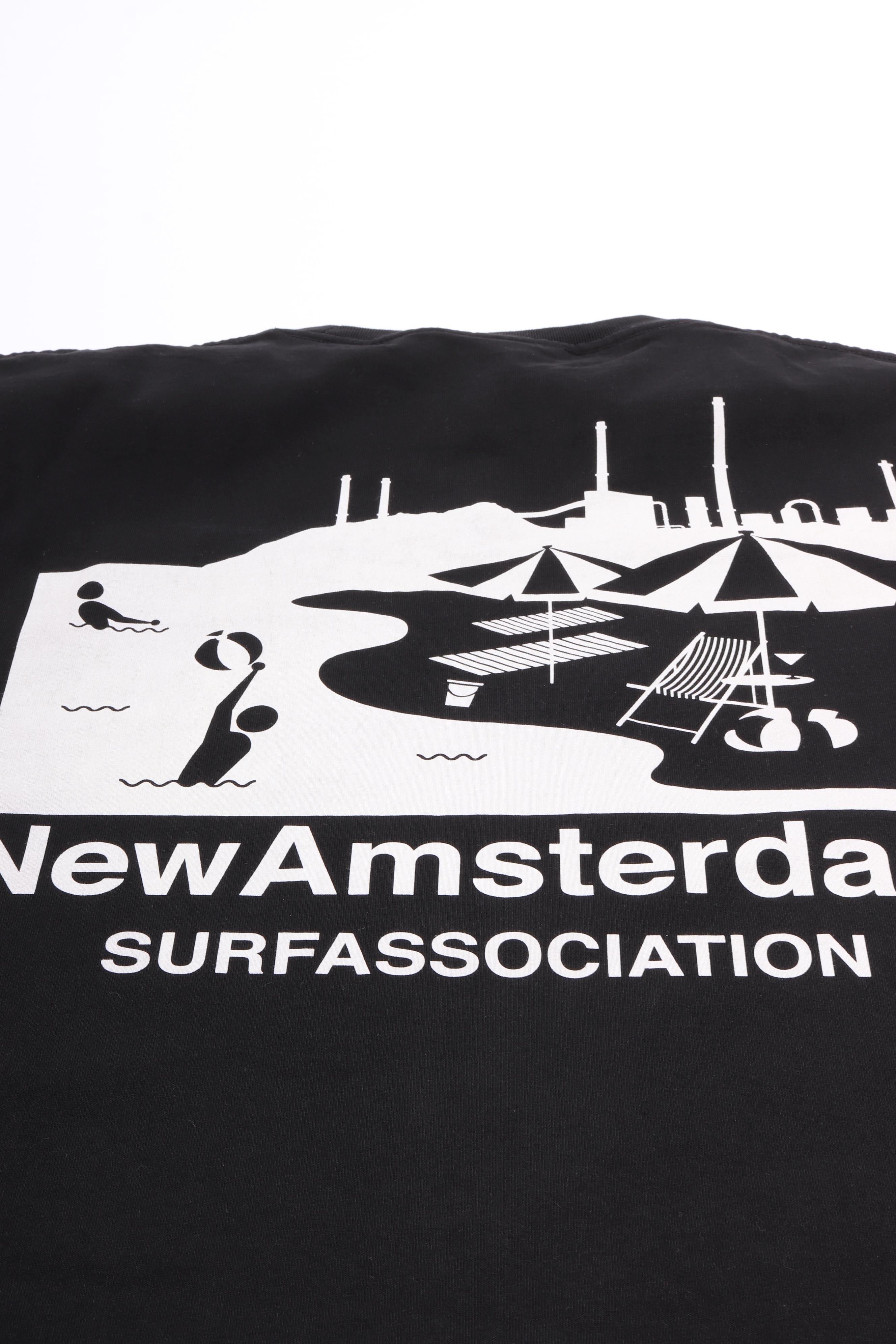 Beach sign tee black