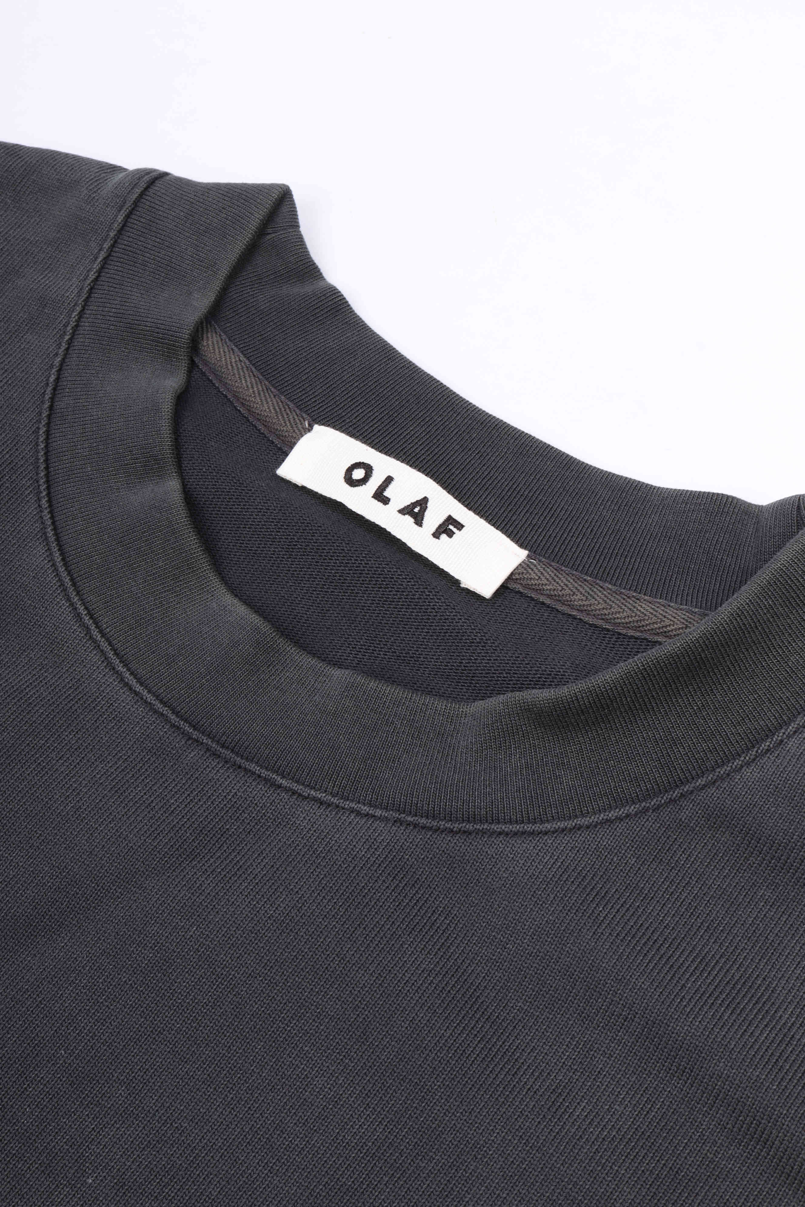 Washed studio ss tee charcoal