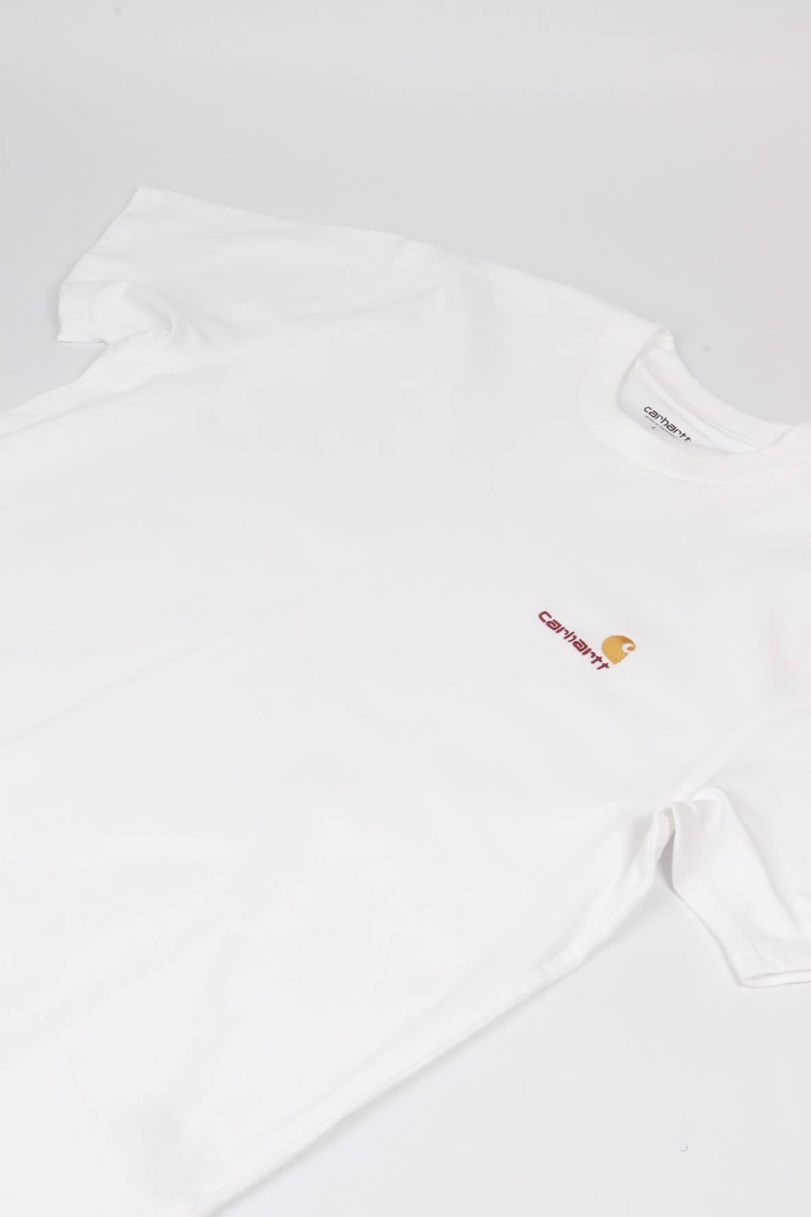 S/s a. script tee white