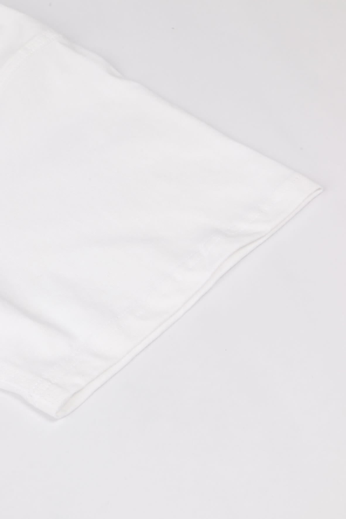 S/s a. script tee white