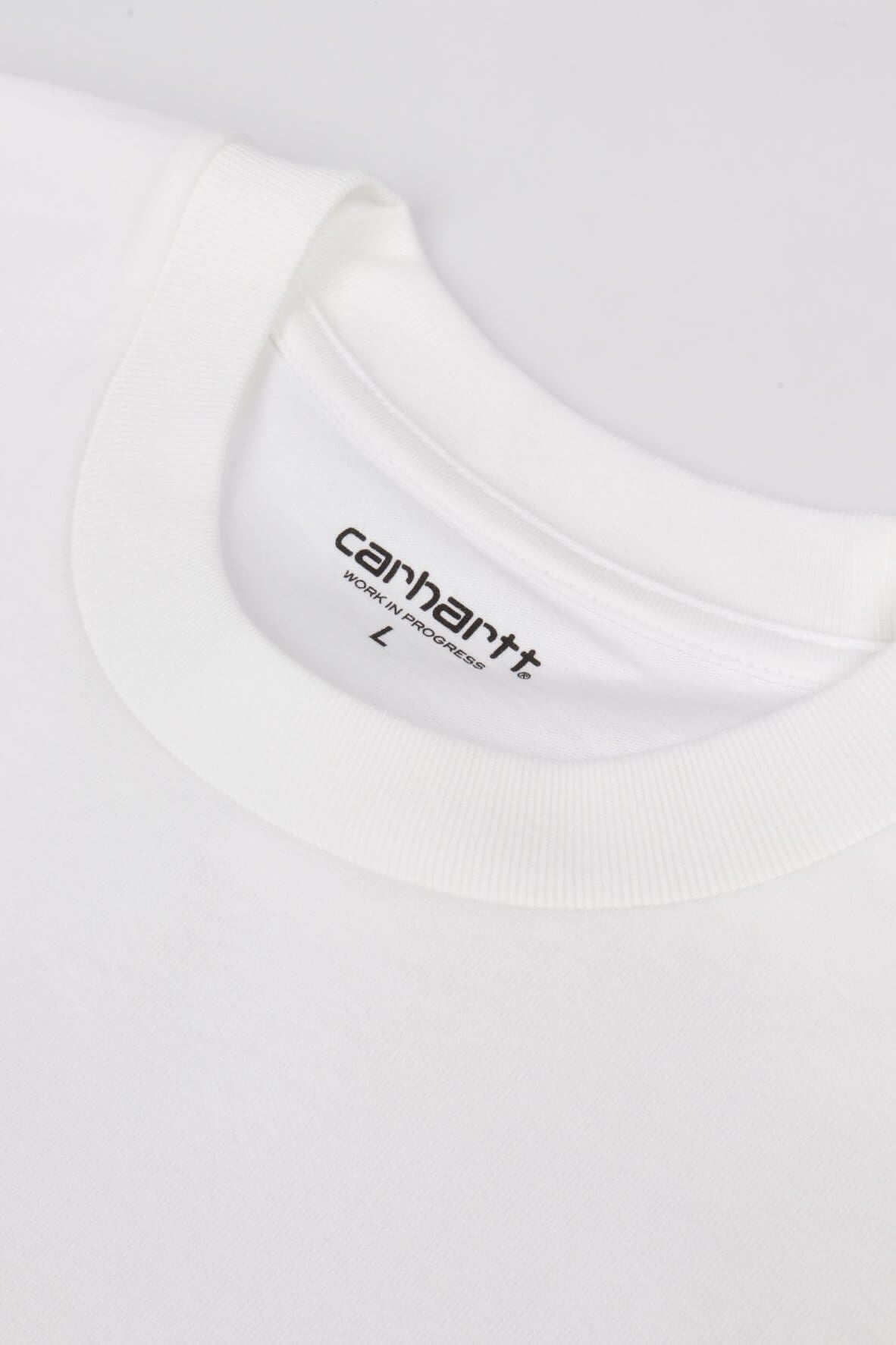 S/s a. script tee white