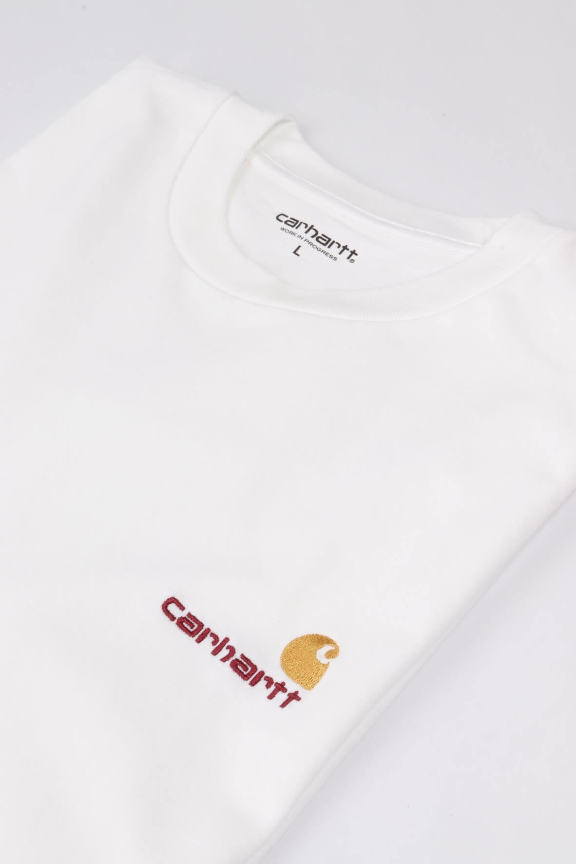 S/s a. script tee white