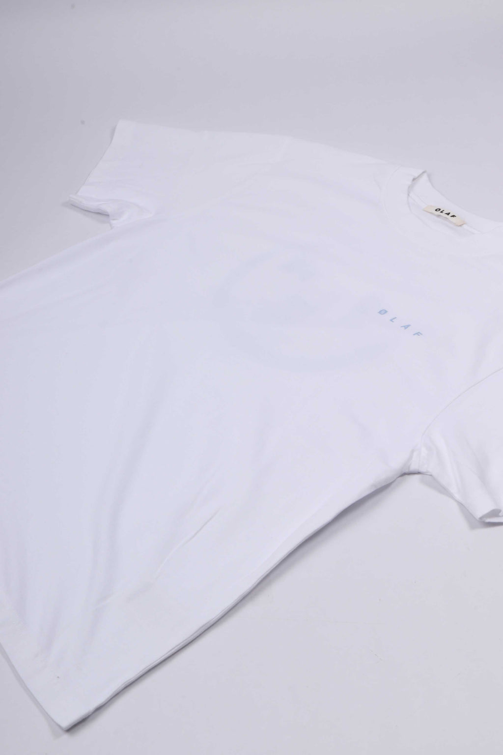 Brushstroke face tee optical white