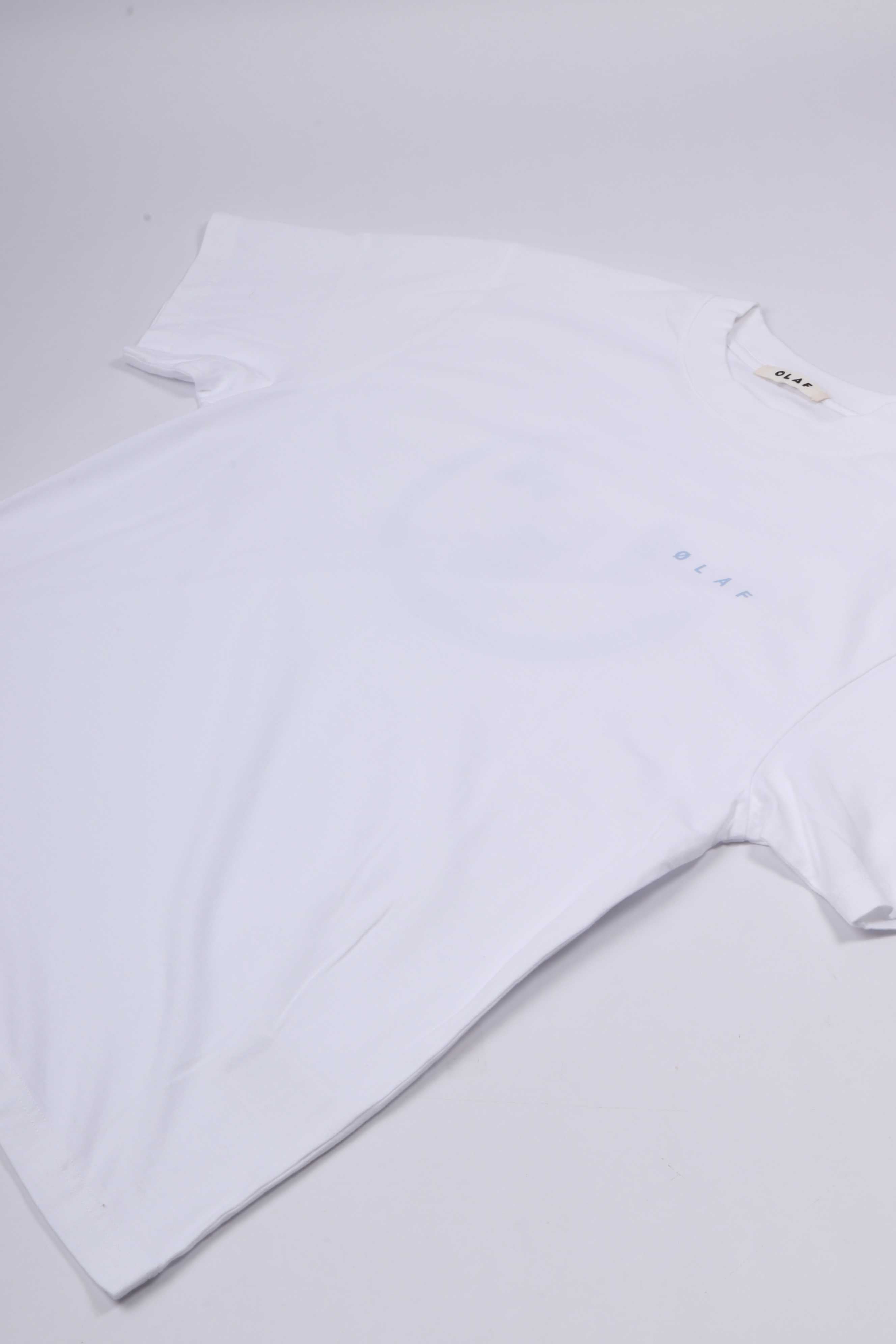 Brushstroke face tee optical white