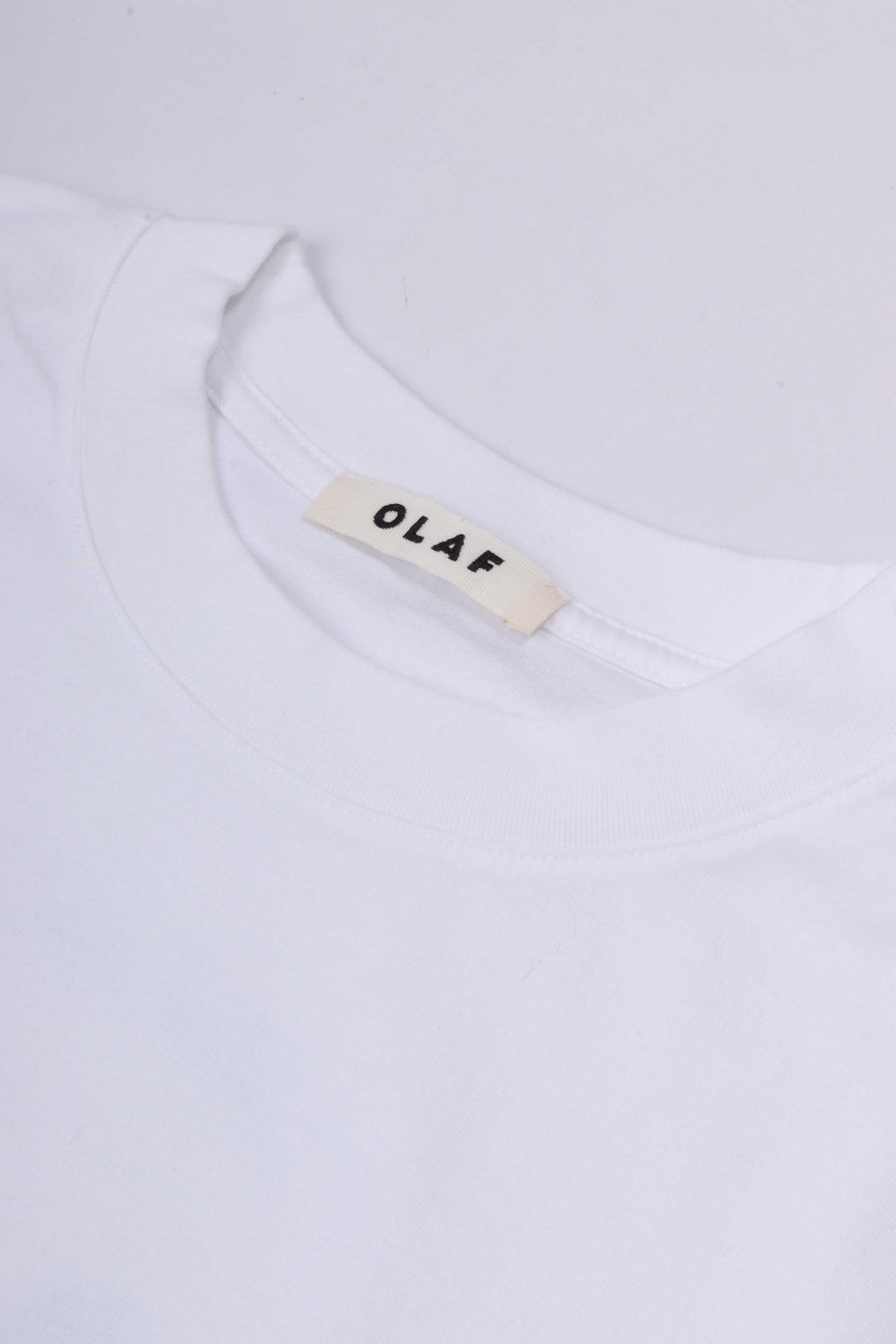 Brushstroke face tee optical white