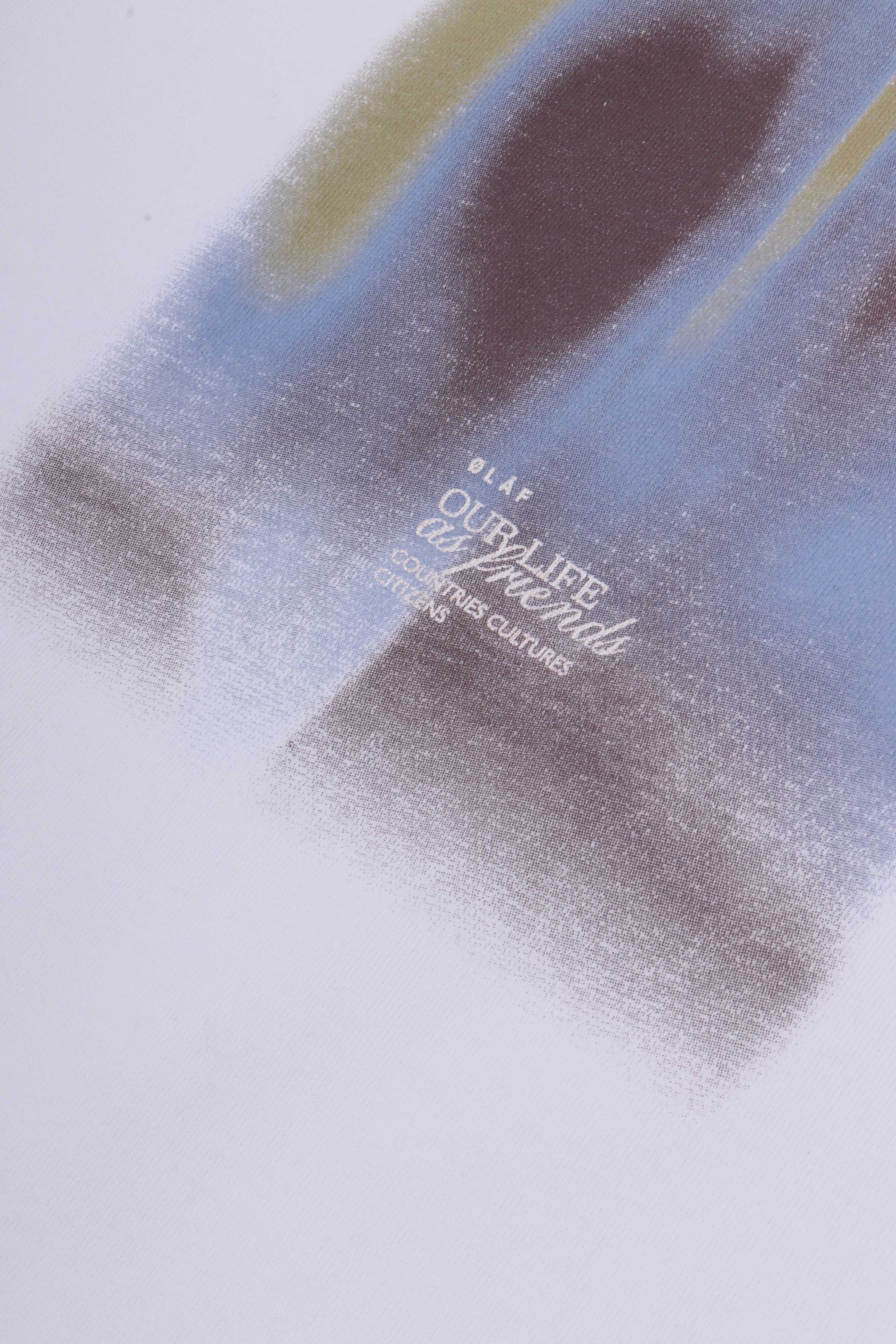 Brushstroke gr. boxy tee optical white