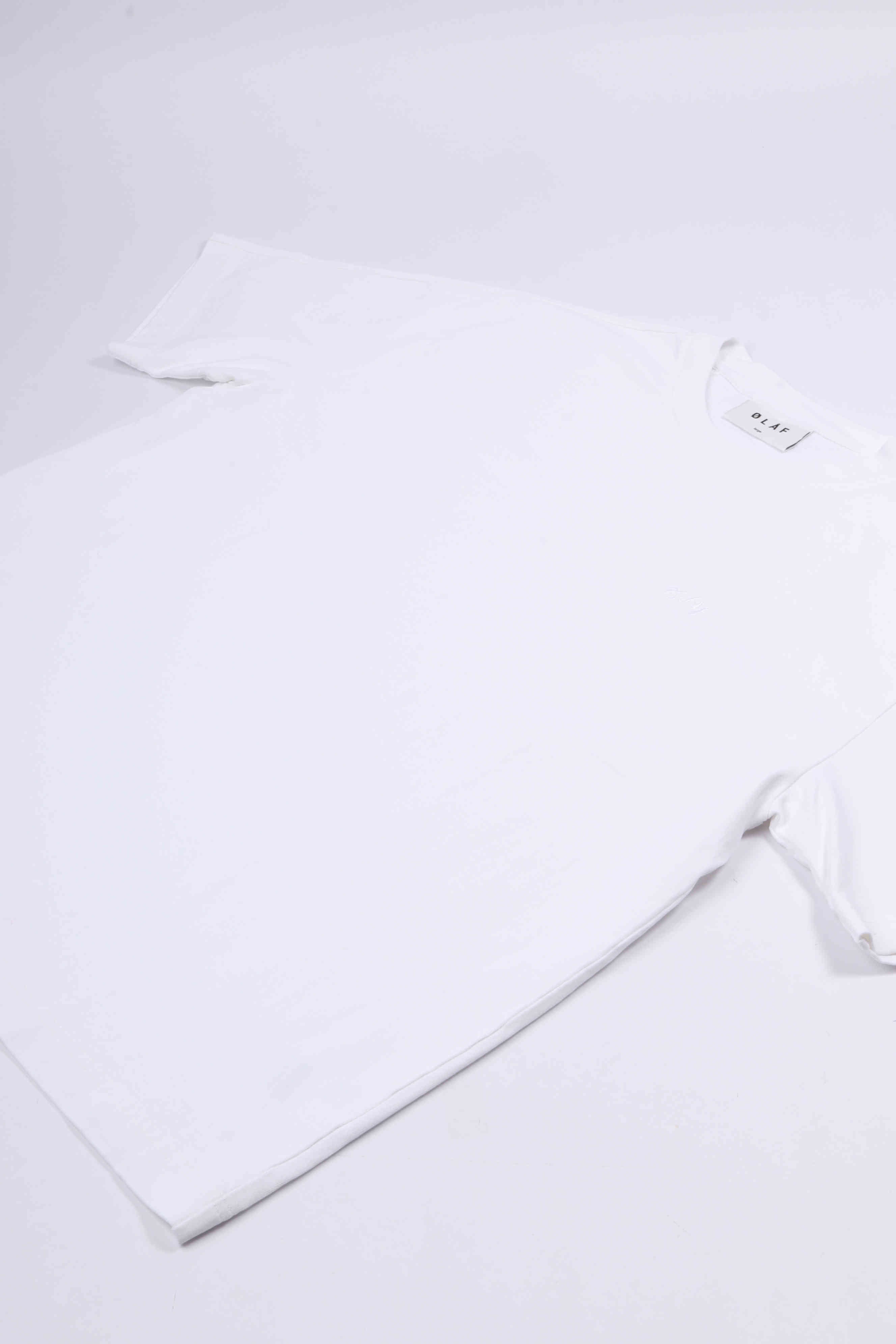 Signature tee optical white