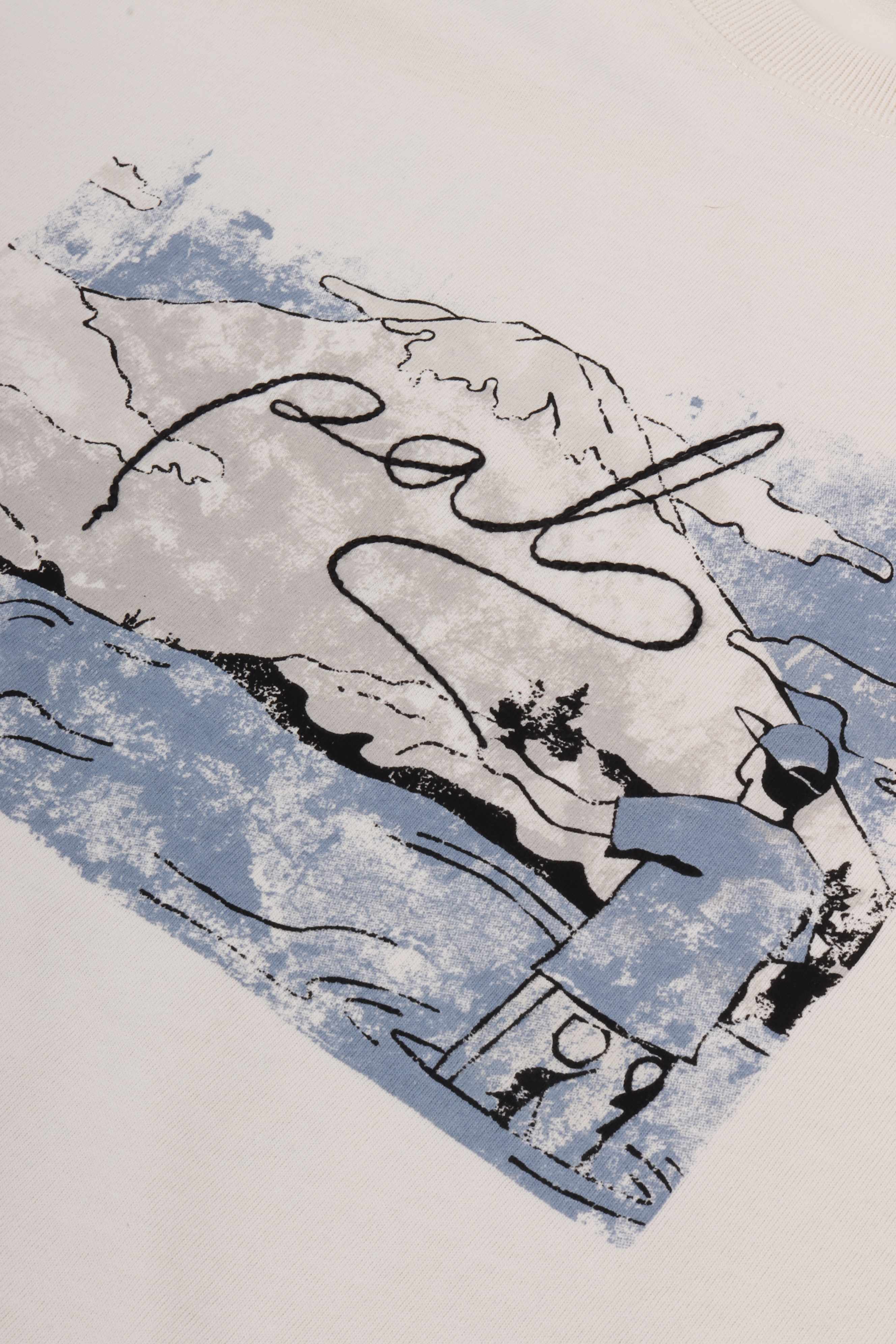 Itoshiro river t-shirt marshmallow