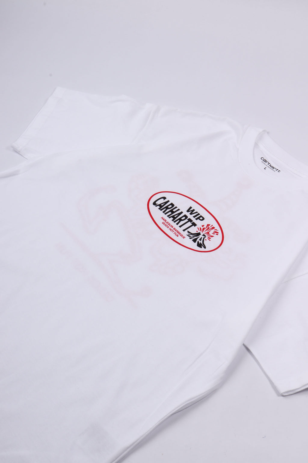 S/s harlequin bbq t-shirt white