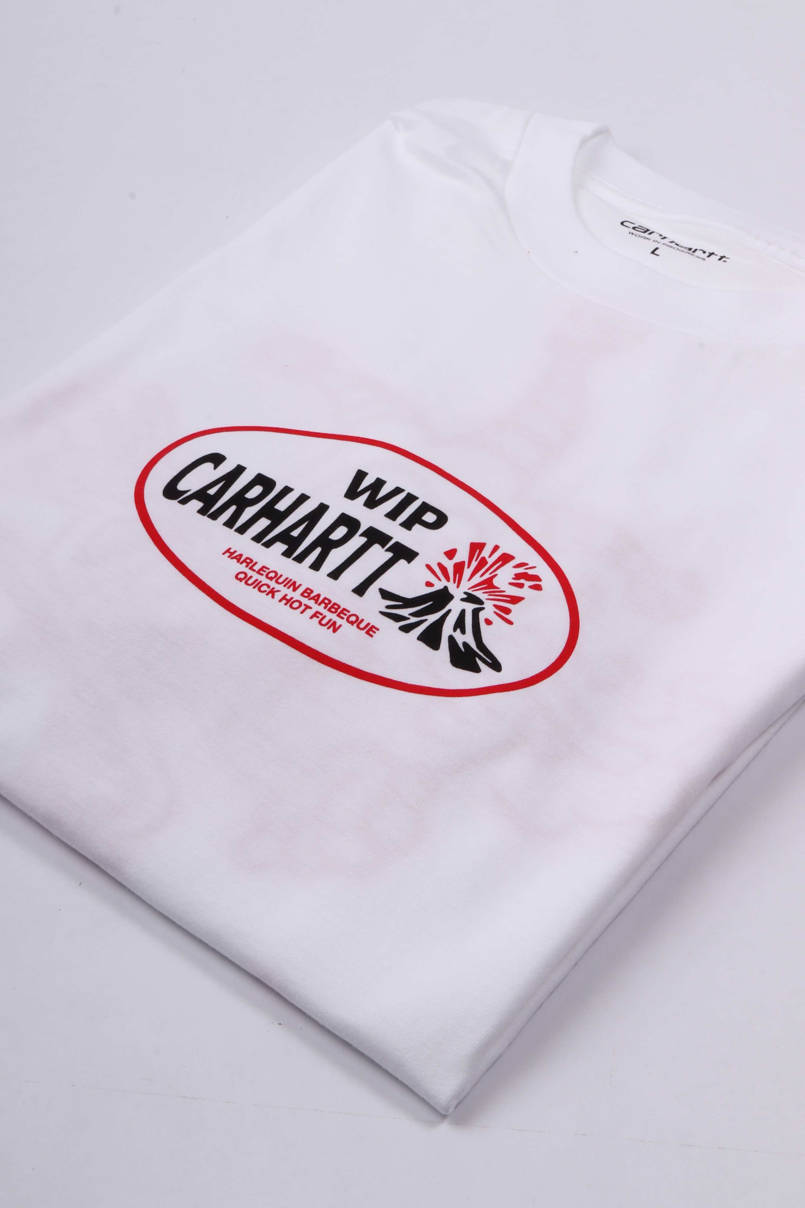 S/s harlequin bbq t-shirt white
