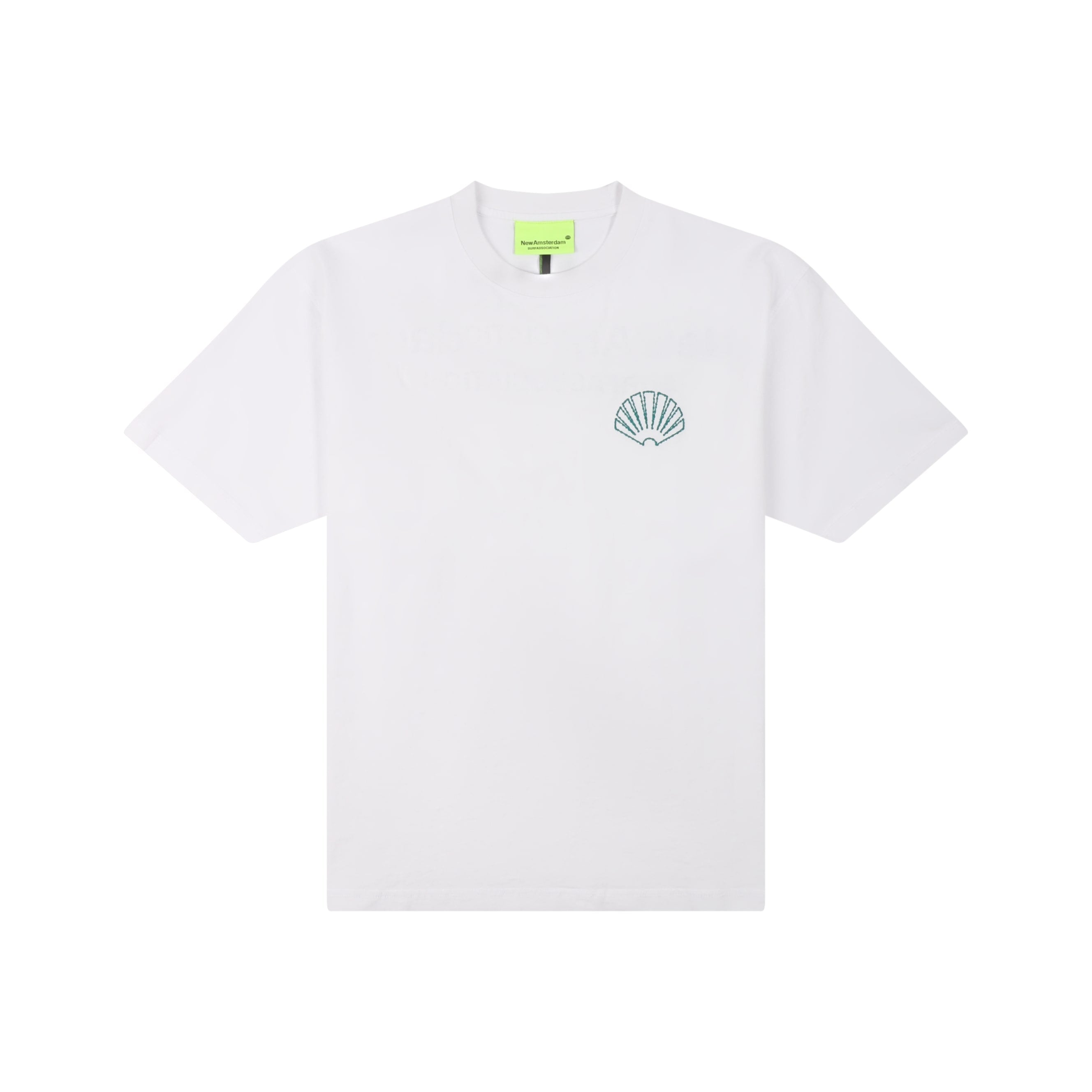 Logo tee+ white sea gree