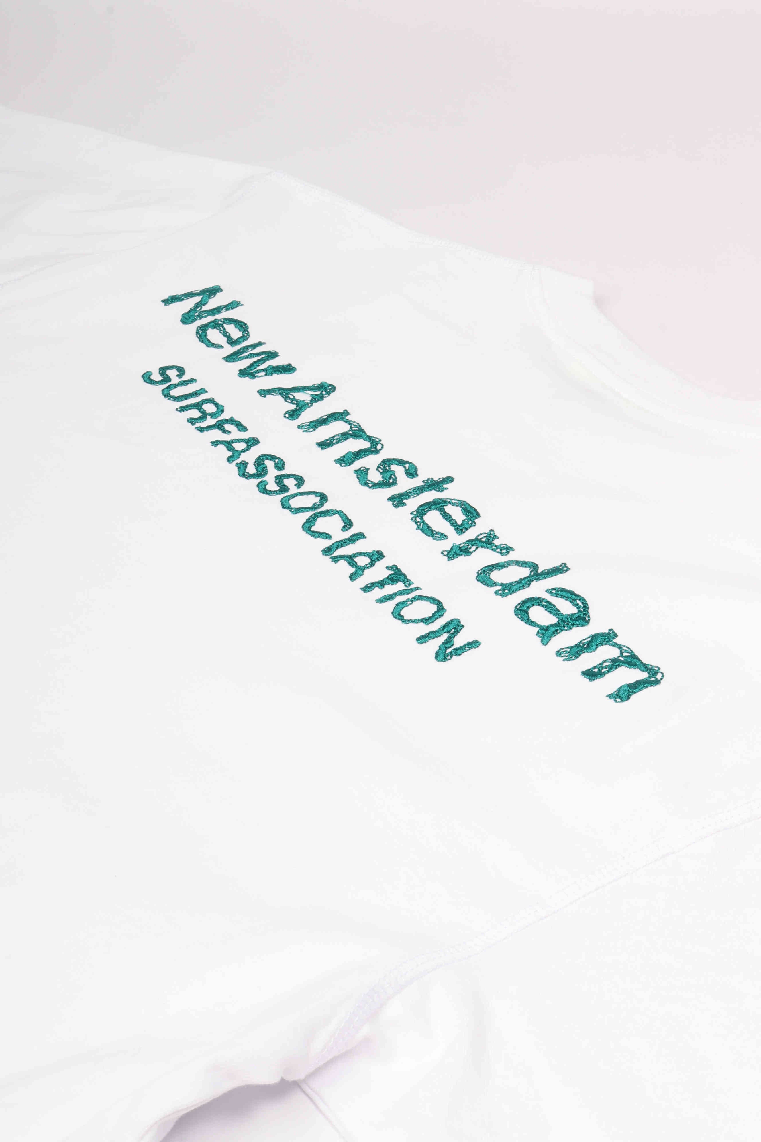 Logo tee+ white sea gree