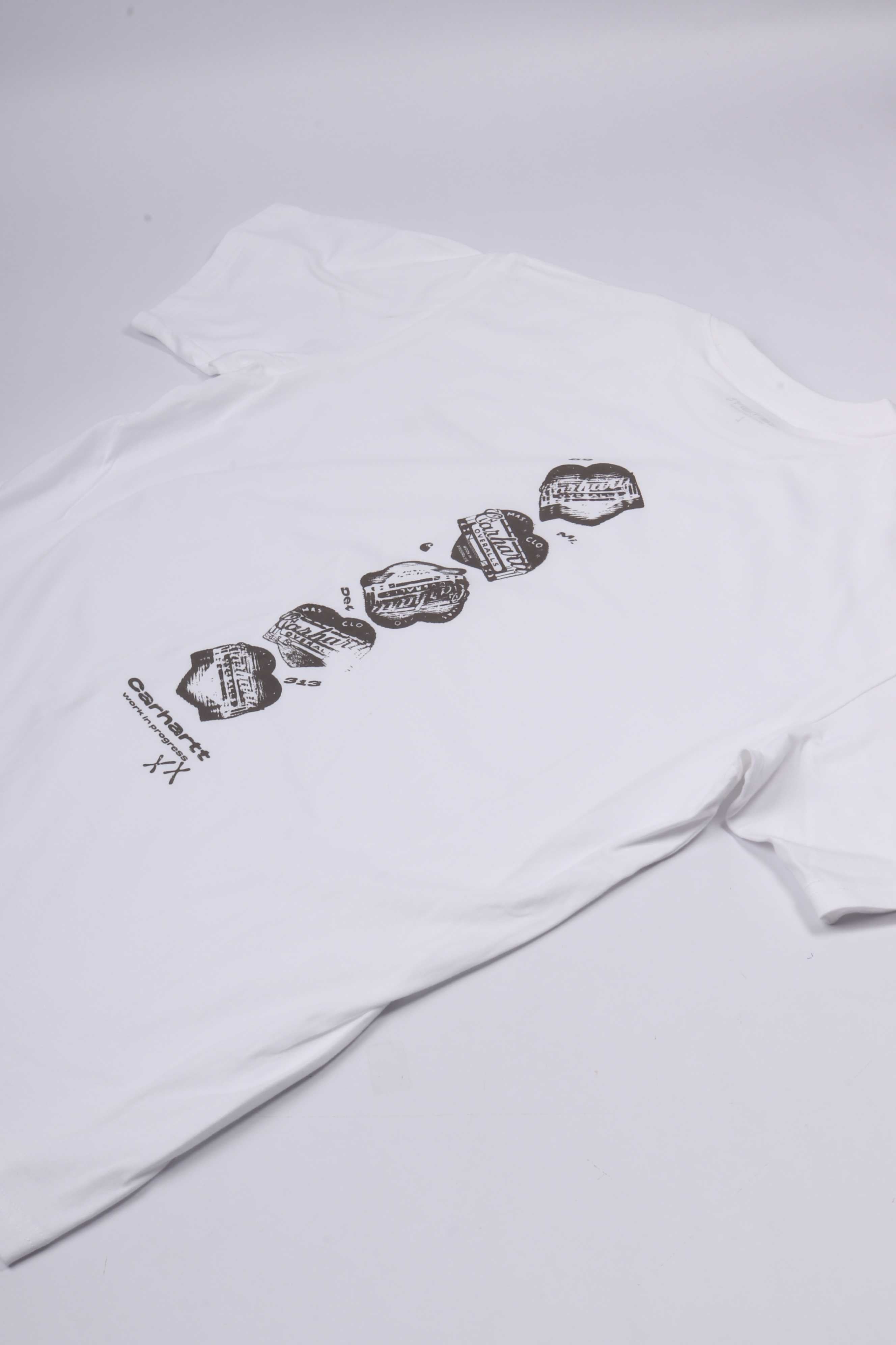 S/s garble t-shirt white