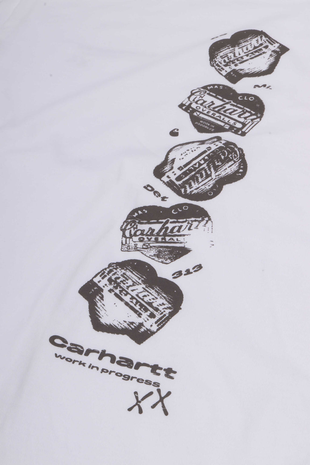 S/s garble t-shirt white