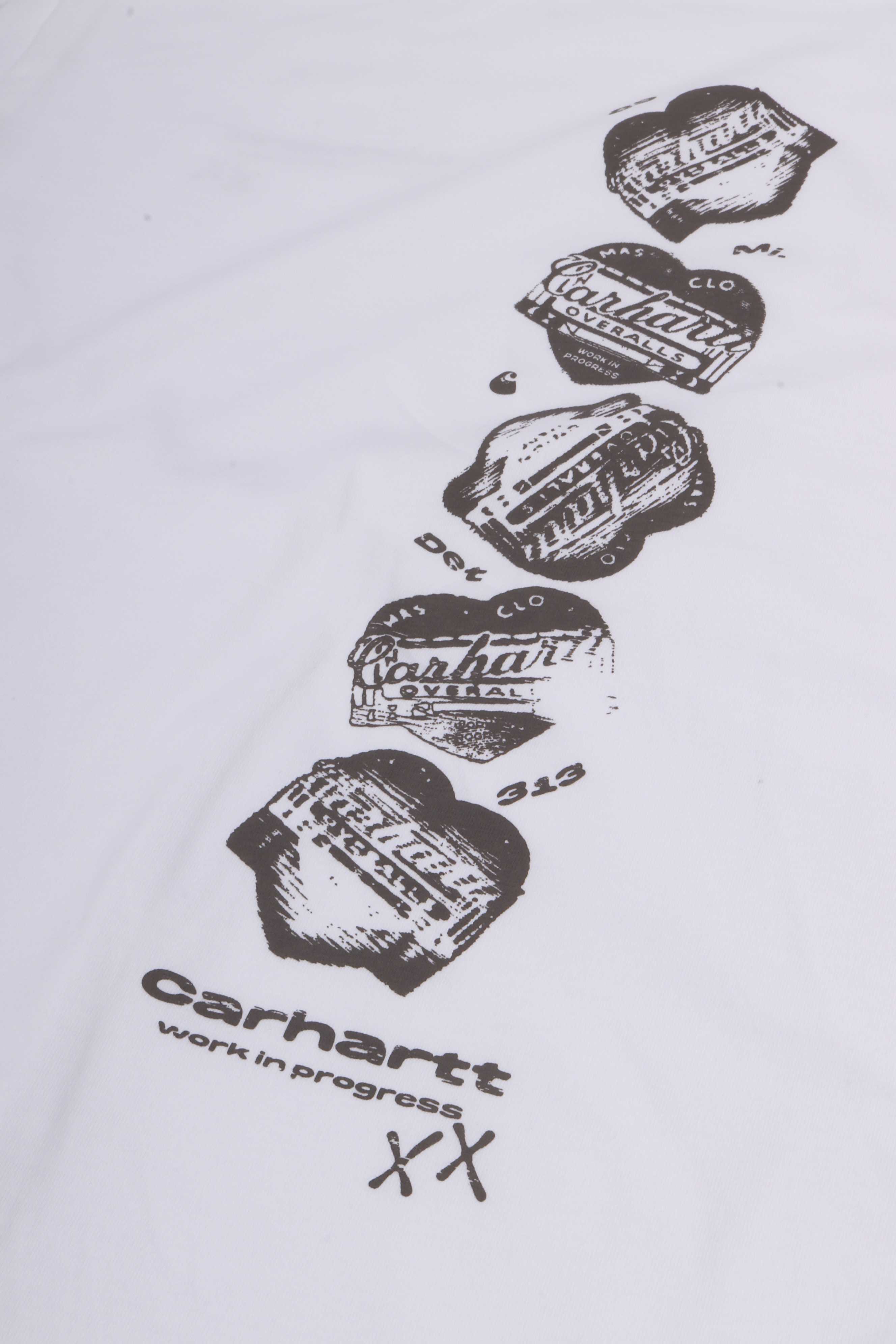 S/s garble t-shirt white