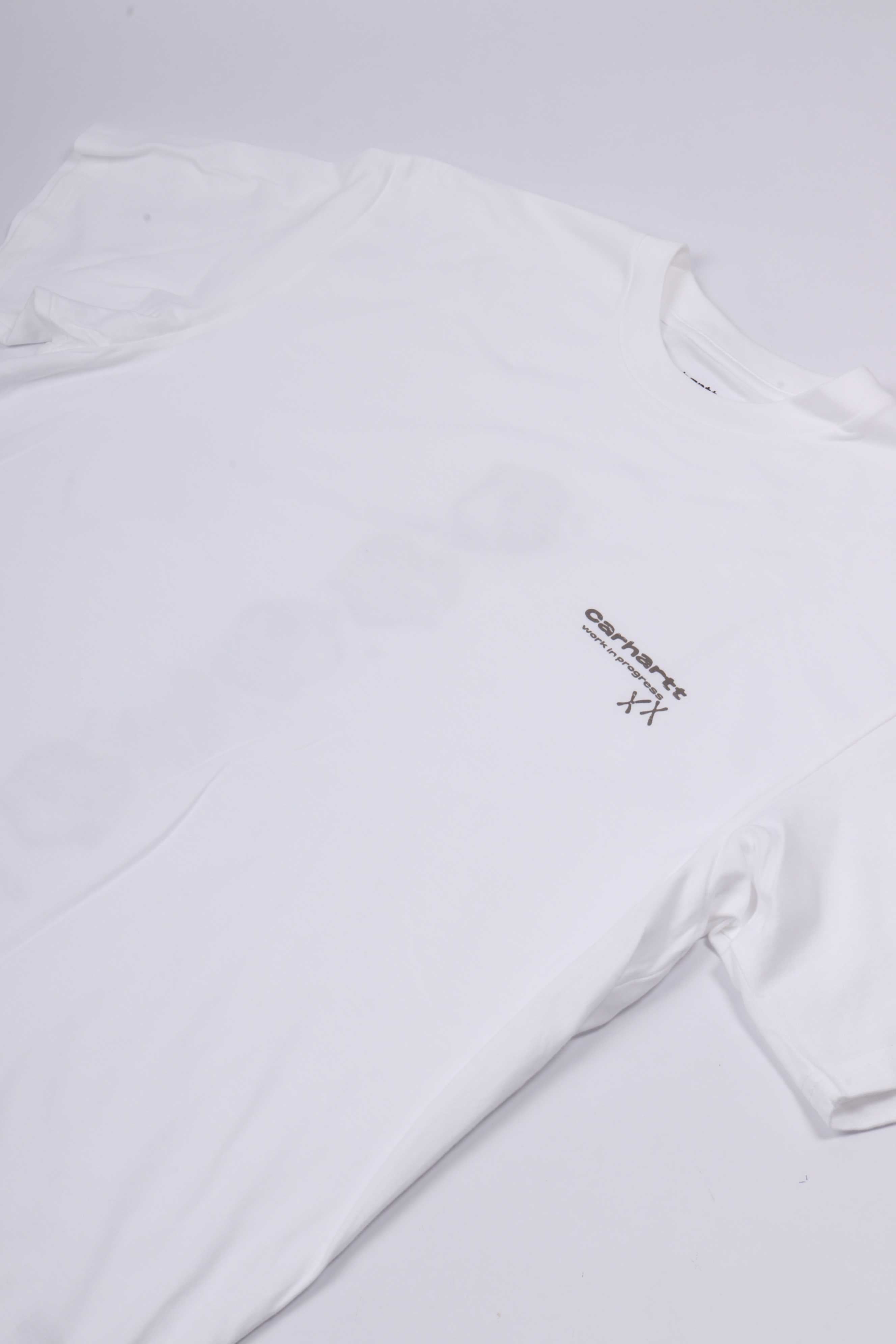 S/s garble t-shirt white