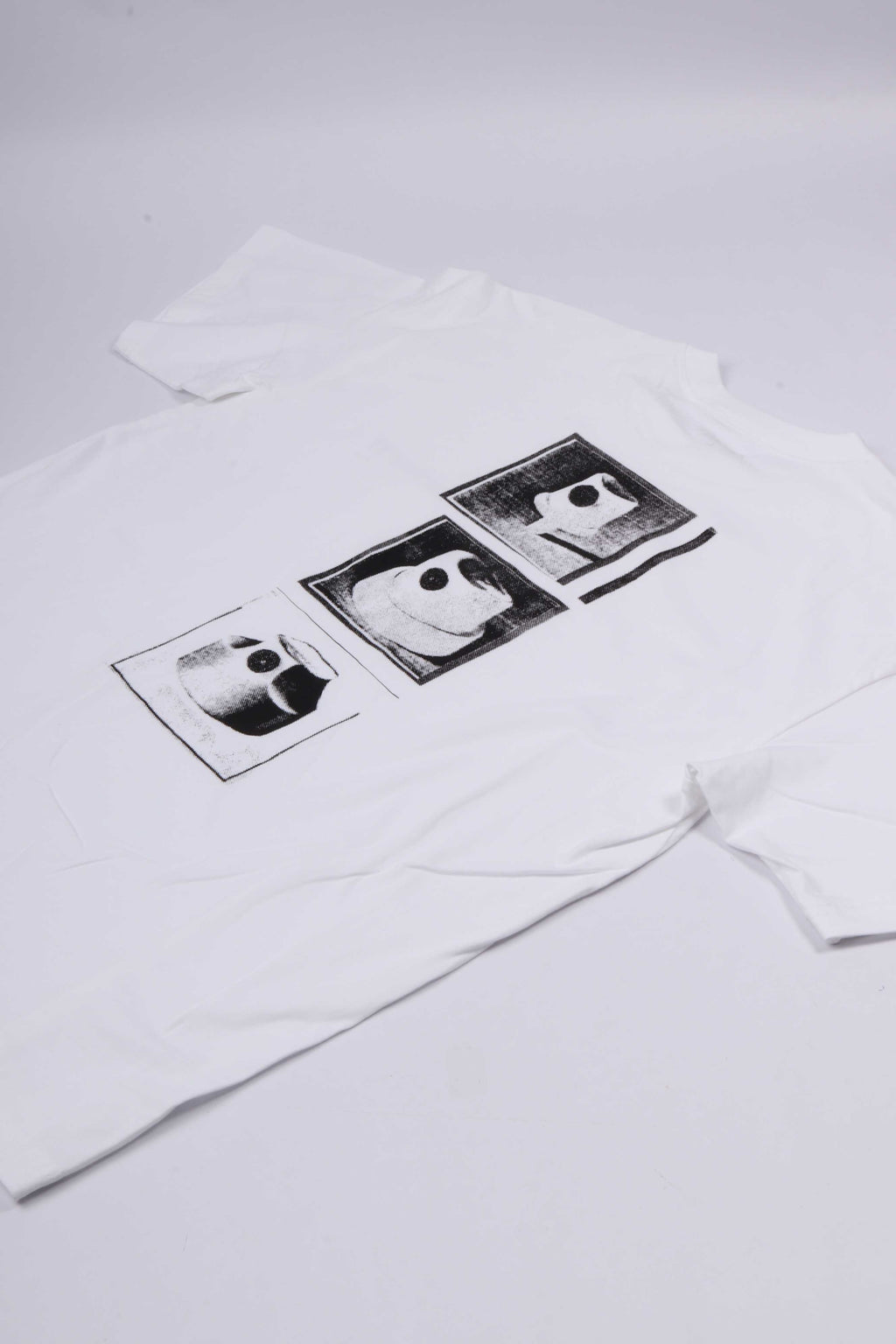S/s caps t-shirt white