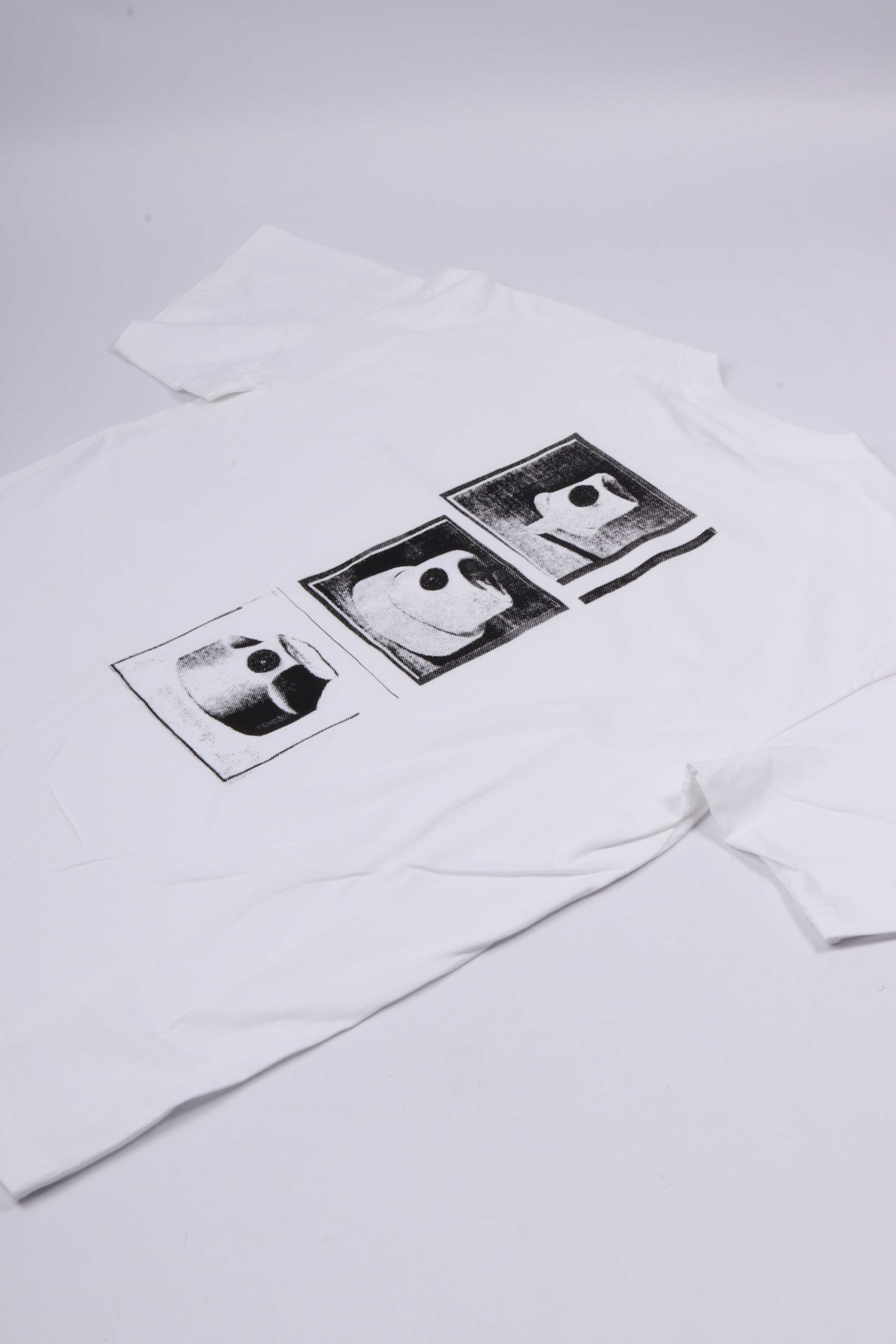 S/s caps t-shirt white