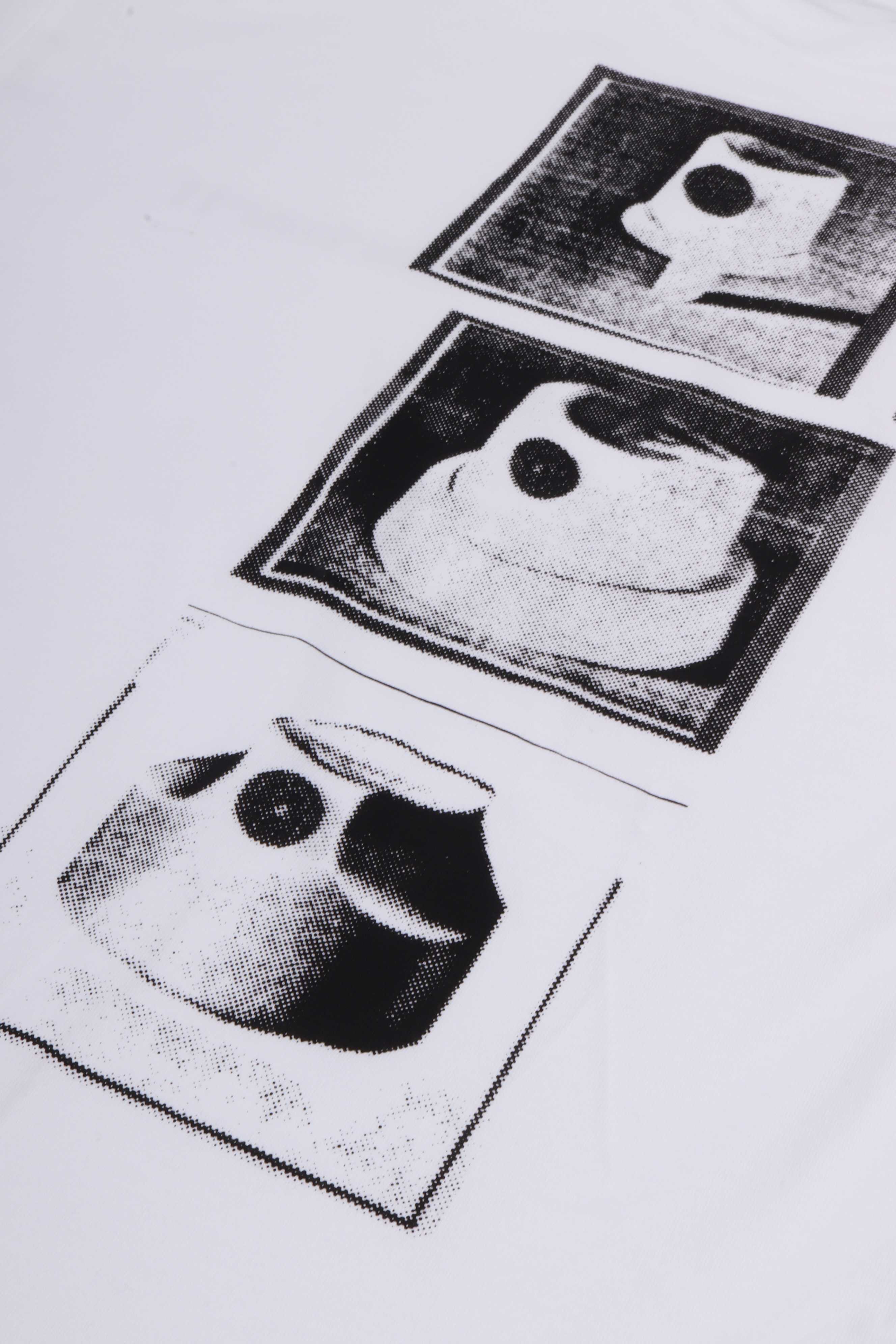 S/s caps t-shirt white
