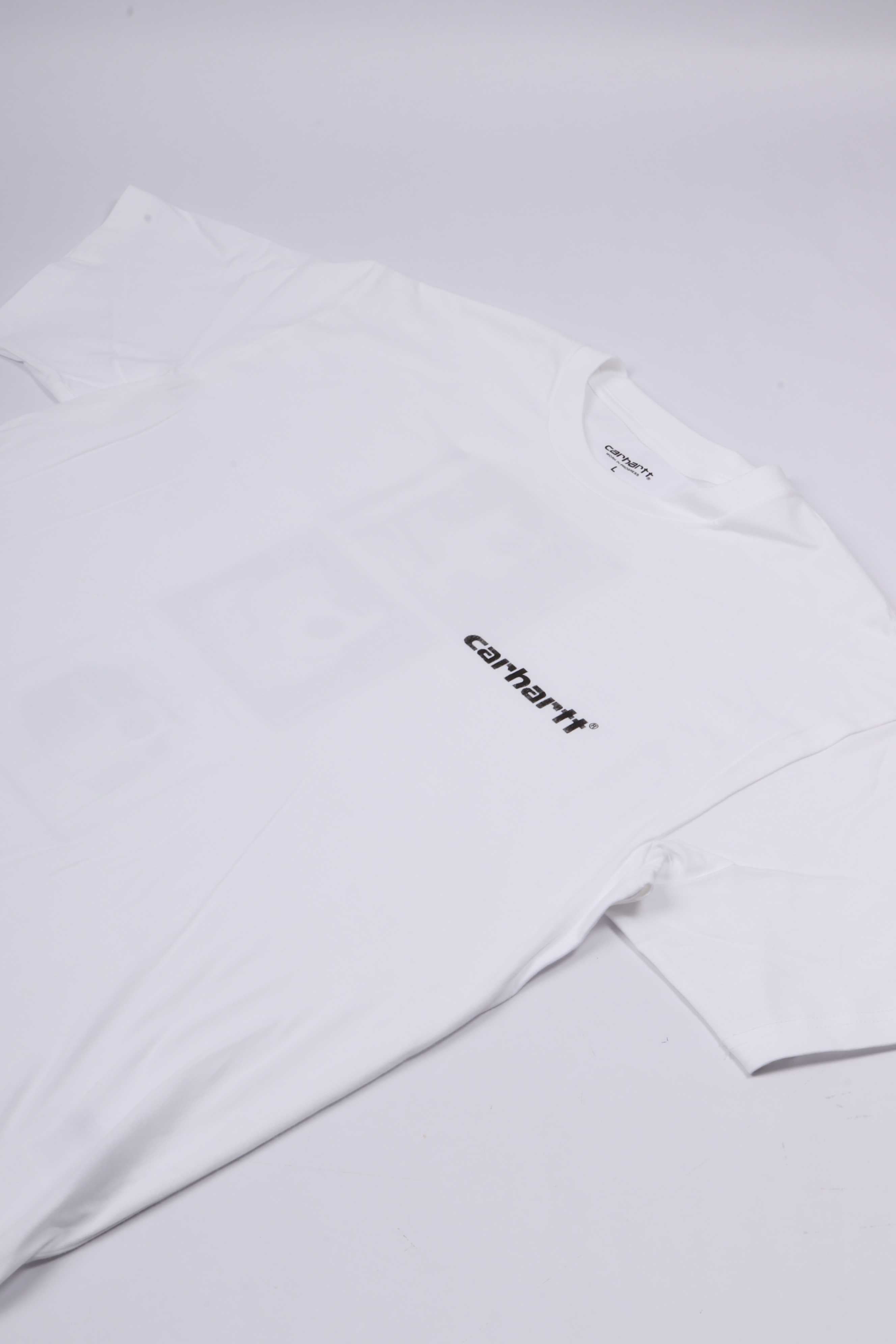 S/s caps t-shirt white