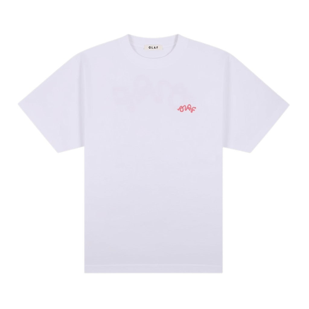 Lasso signature tee optical white