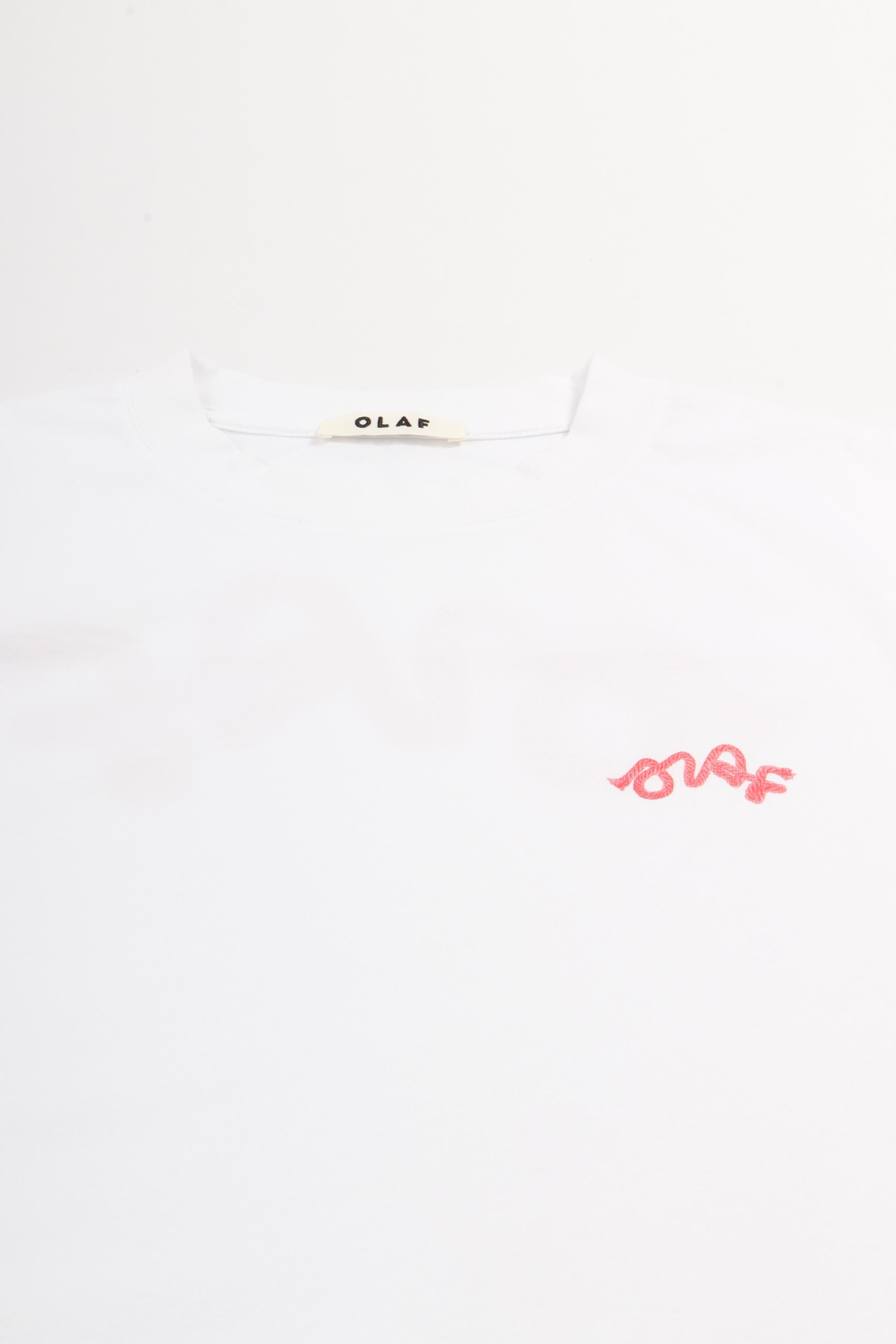 Lasso signature tee optical white