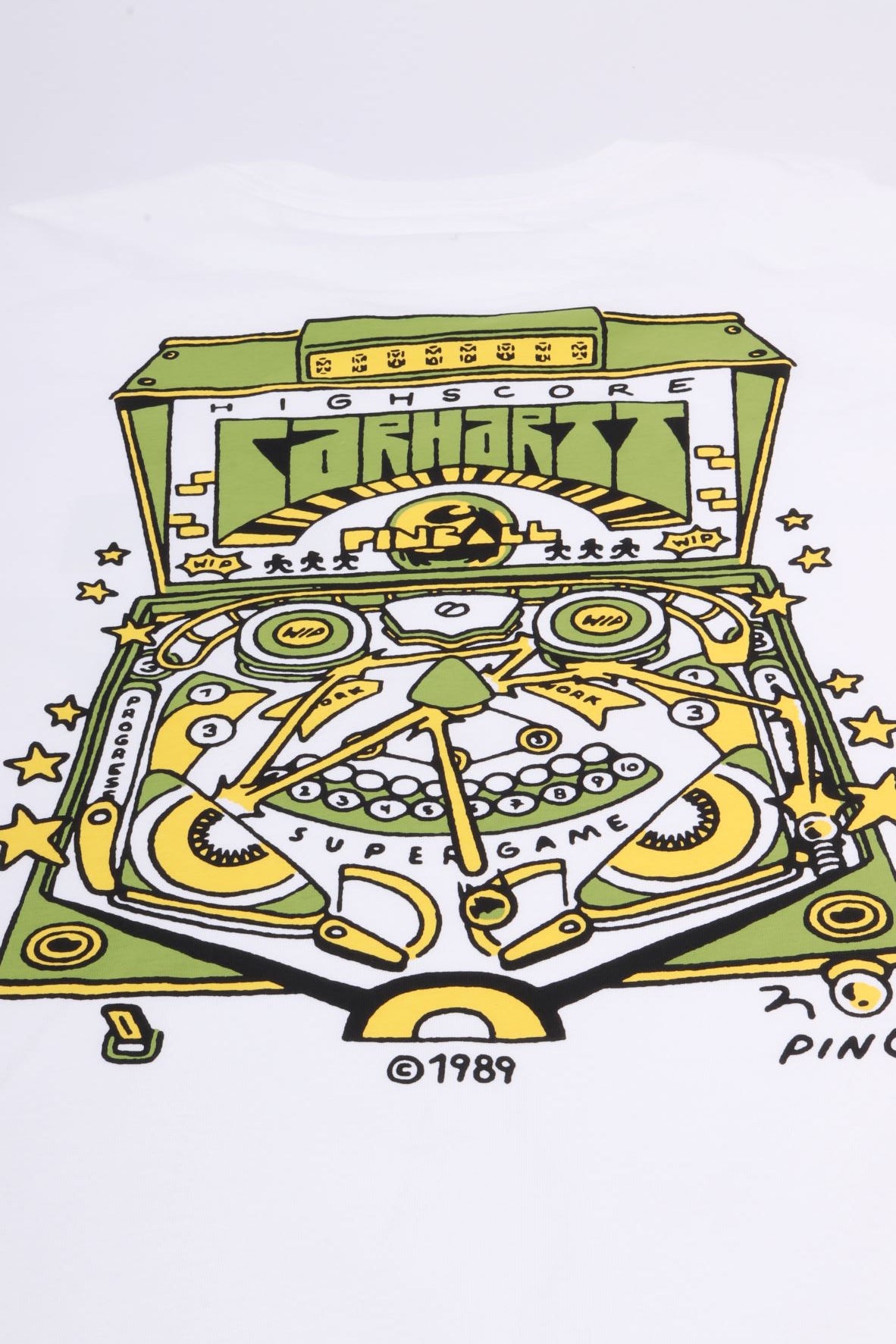 S/s pinball t-shirt white