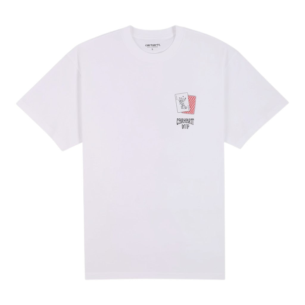 S/s playing cards t-shirt white