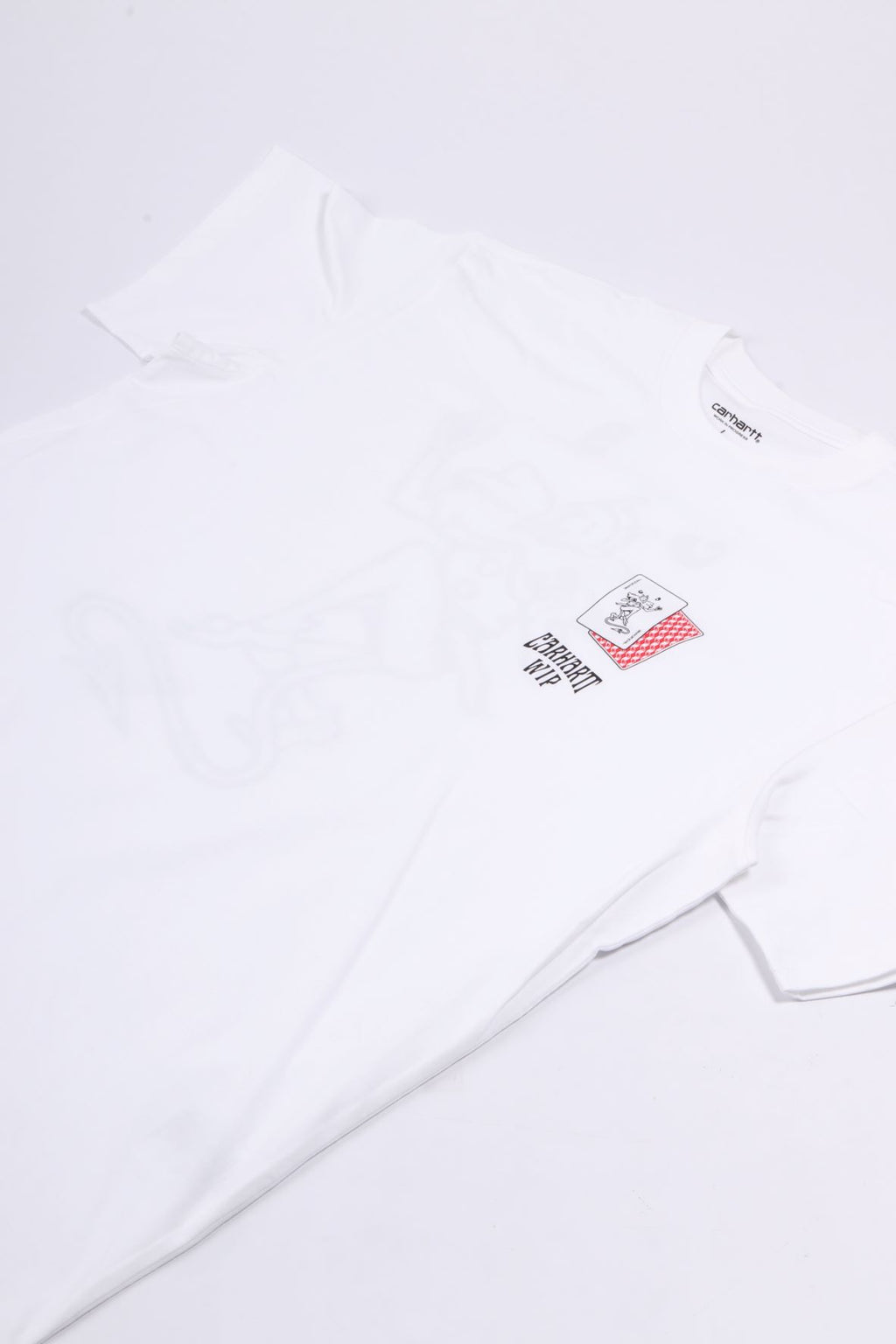 S/s playing cards t-shirt white