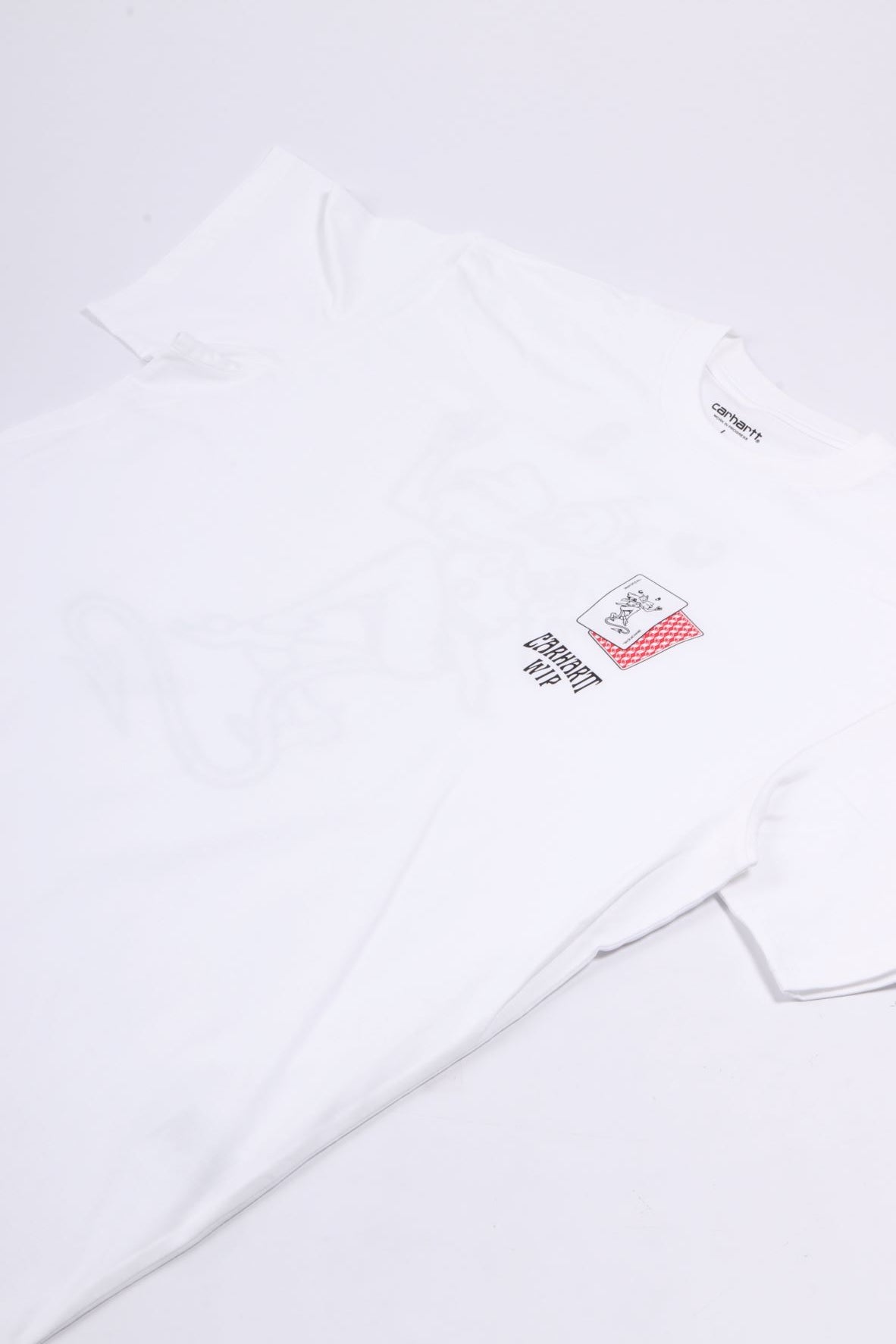 S/s playing cards t-shirt white