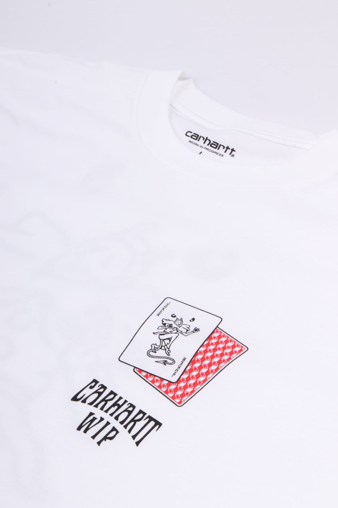 S/s playing cards t-shirt white