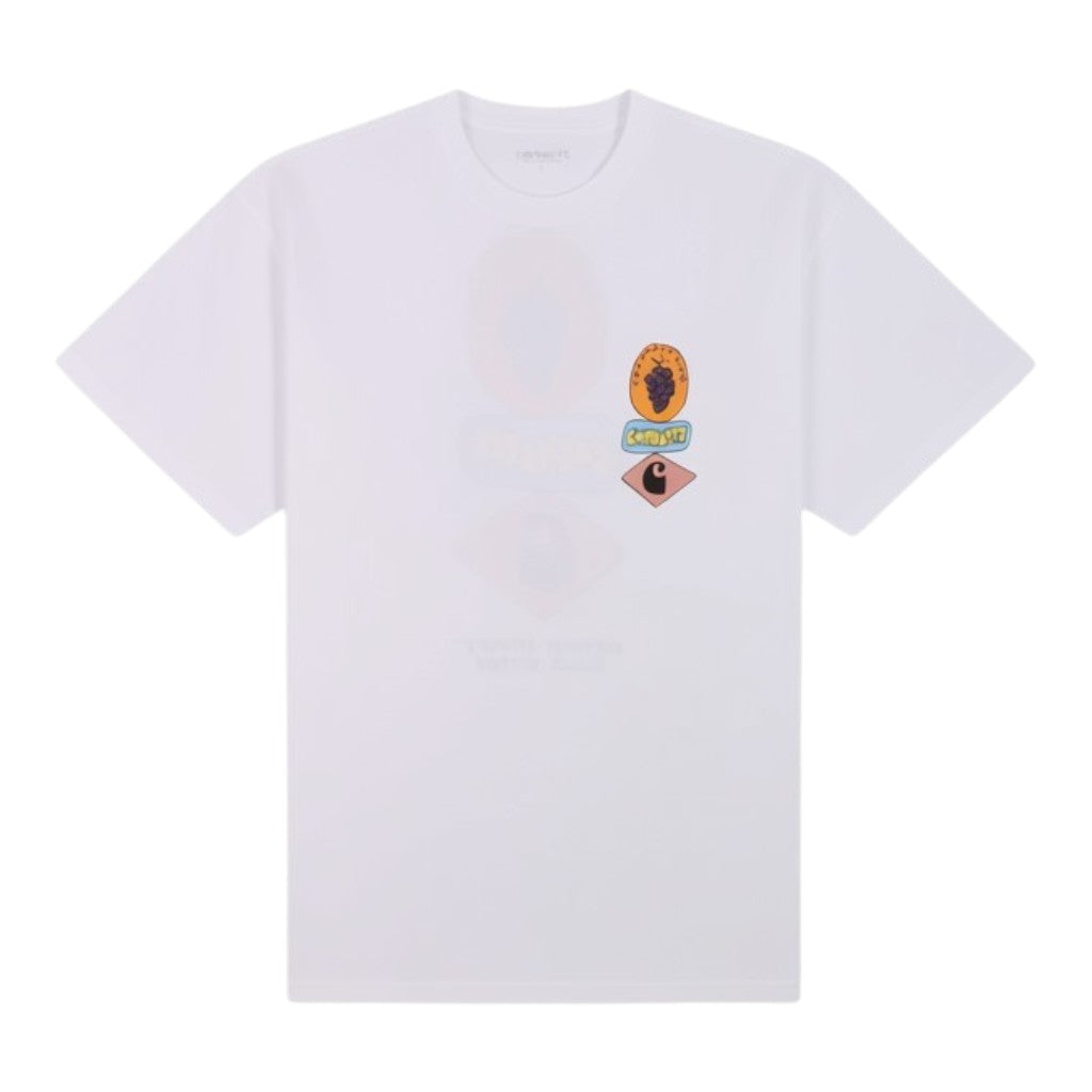 S/s stacked grapes t-shirt white