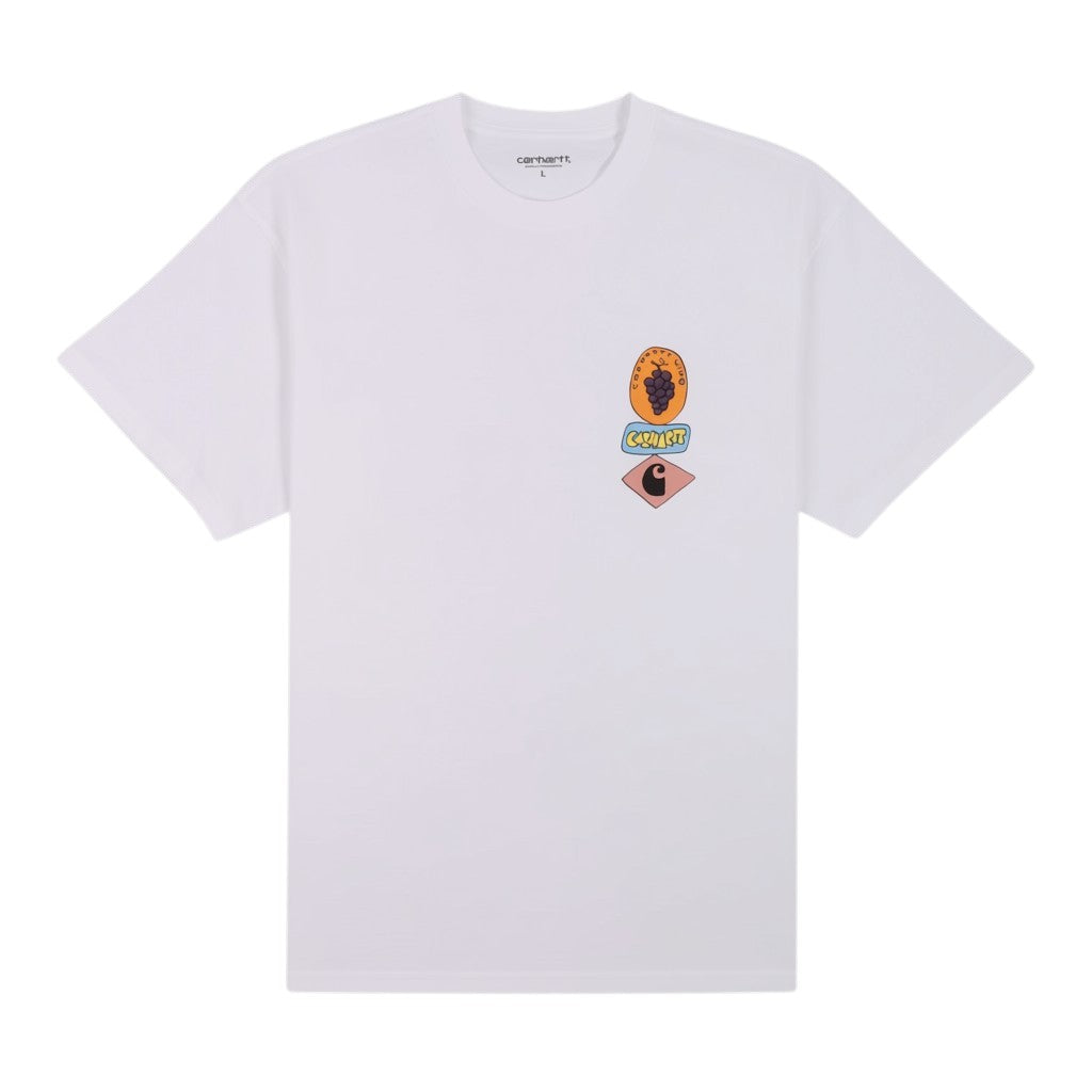 S/s stacked grapes t-shirt white