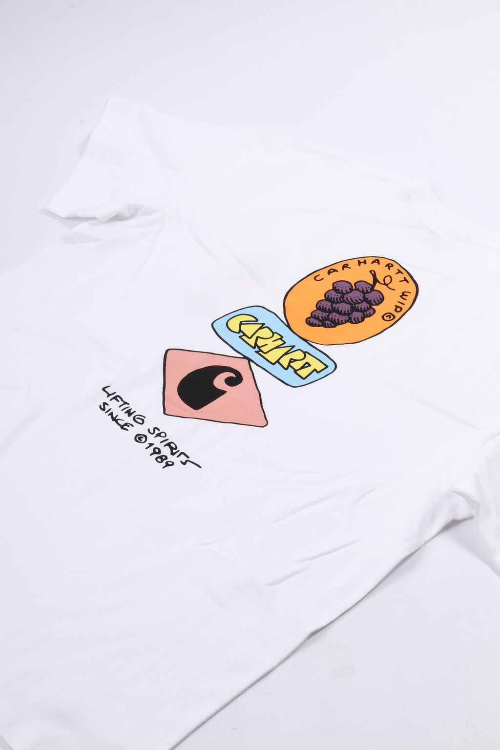 S/s stacked grapes t-shirt white