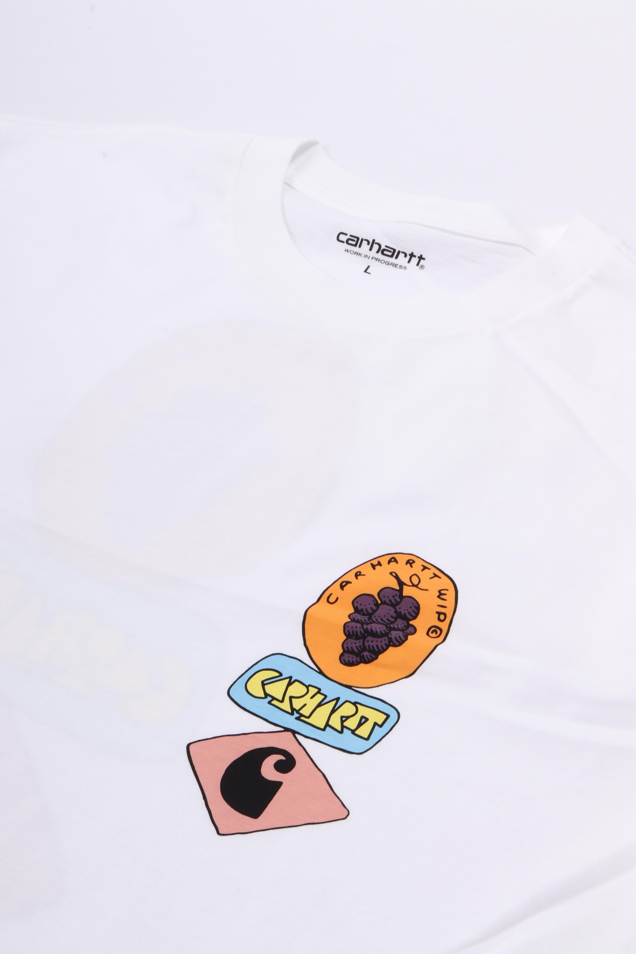 S/s stacked grapes t-shirt white