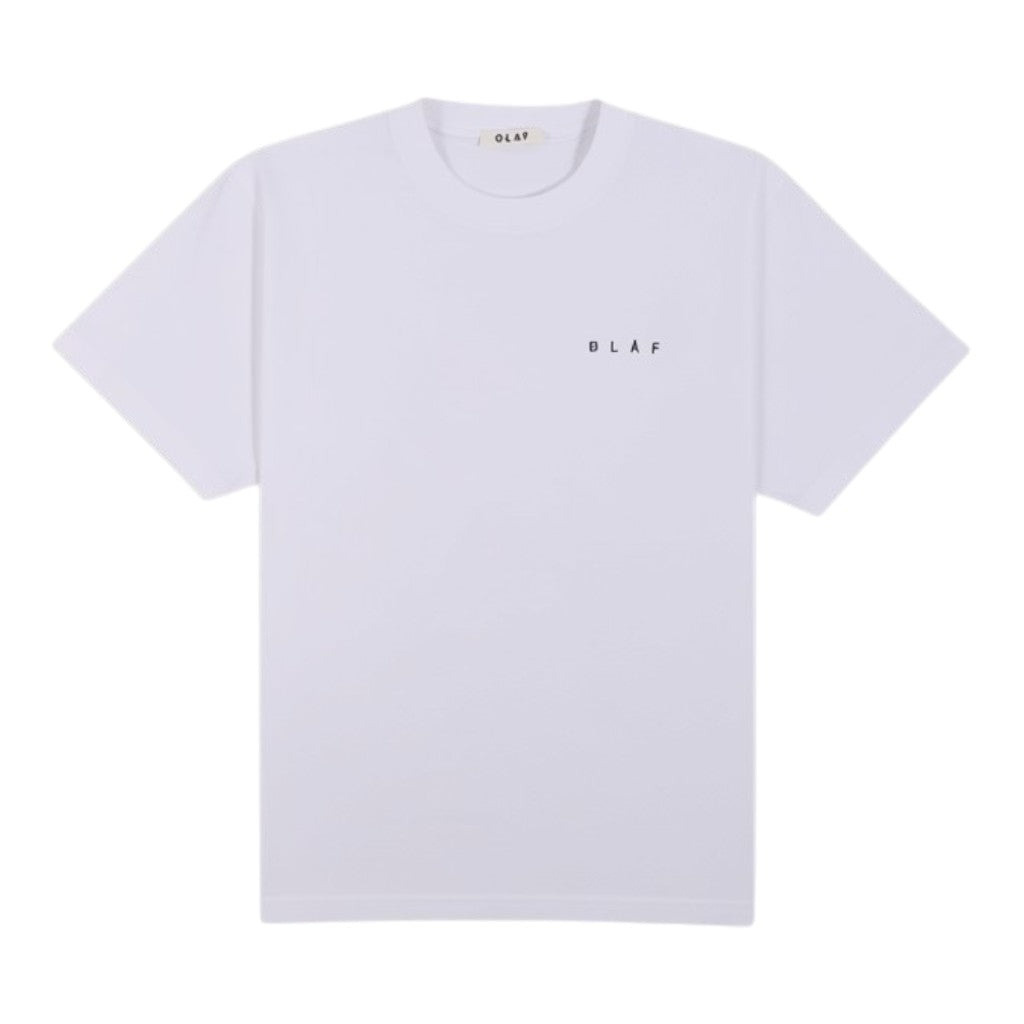 Dotted face tees optical white