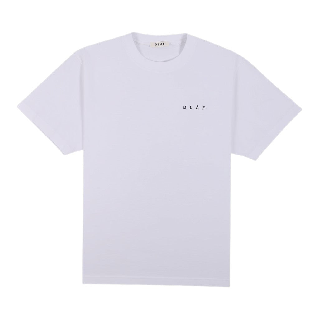 Dotted face tees optical white